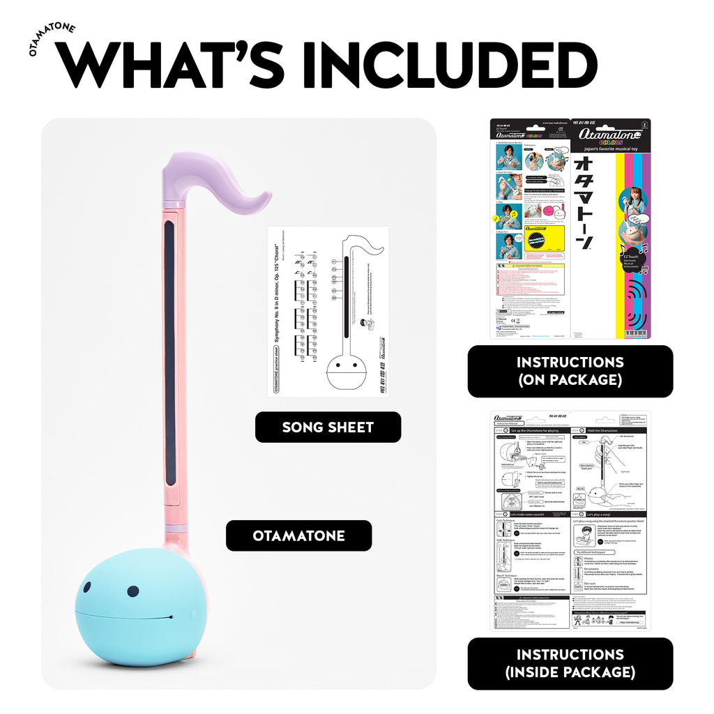 Otamatone Japanese Electronic Musical Instrument Portable Music Synthesizer from Japan by Maywa Denki Studio Award Winning, Educational Fun Gift for Children, Teens & Adults - Black