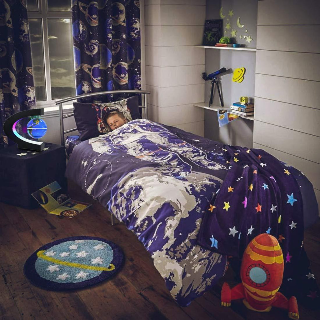 Magnetic Levitating Globe with LED Light, Cool Tech Gift for Men Father Boys and Girls , Birthday Gifts for Kids, Floating Globes World Desk Gadget Decor in Office Home/Display Frame Stand - Unique Gift Market