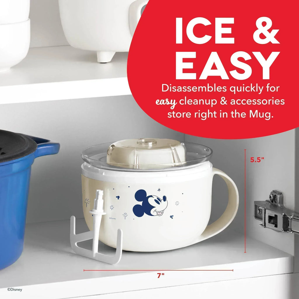 Dash My Mug Ice Cream Maker - Makes Single Serving of Gelato, Frozen Yogurt, Sorbet & More - Easy to Clean & Use - Aqua, 2 Bowls - Unique Gift Market