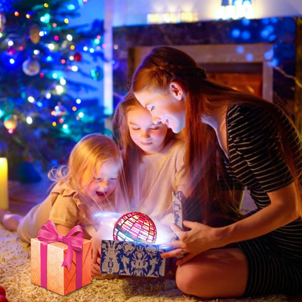 Flying Orb Ball (Blue, 2025 Upgraded) with Dazzling Lights, Magic Hover Spinner, Cool Boomerang Drone, Floating Cosmic Globe, Kids Toys Gifts for 6 7 8 9 10 Year Old Boys Girls