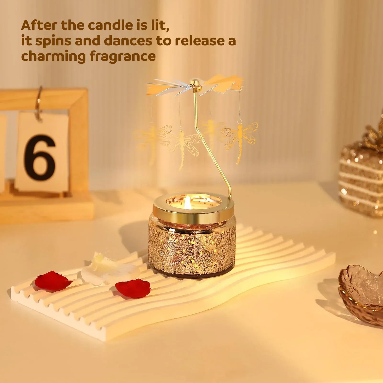 Unique Birthday Gift for Women, Rotating Scented Candles for Mom, Funny Birthday Gift for Grandma Wife Daughter, Ideal Choice for Valentines, Anniversary - Unique Gift Market