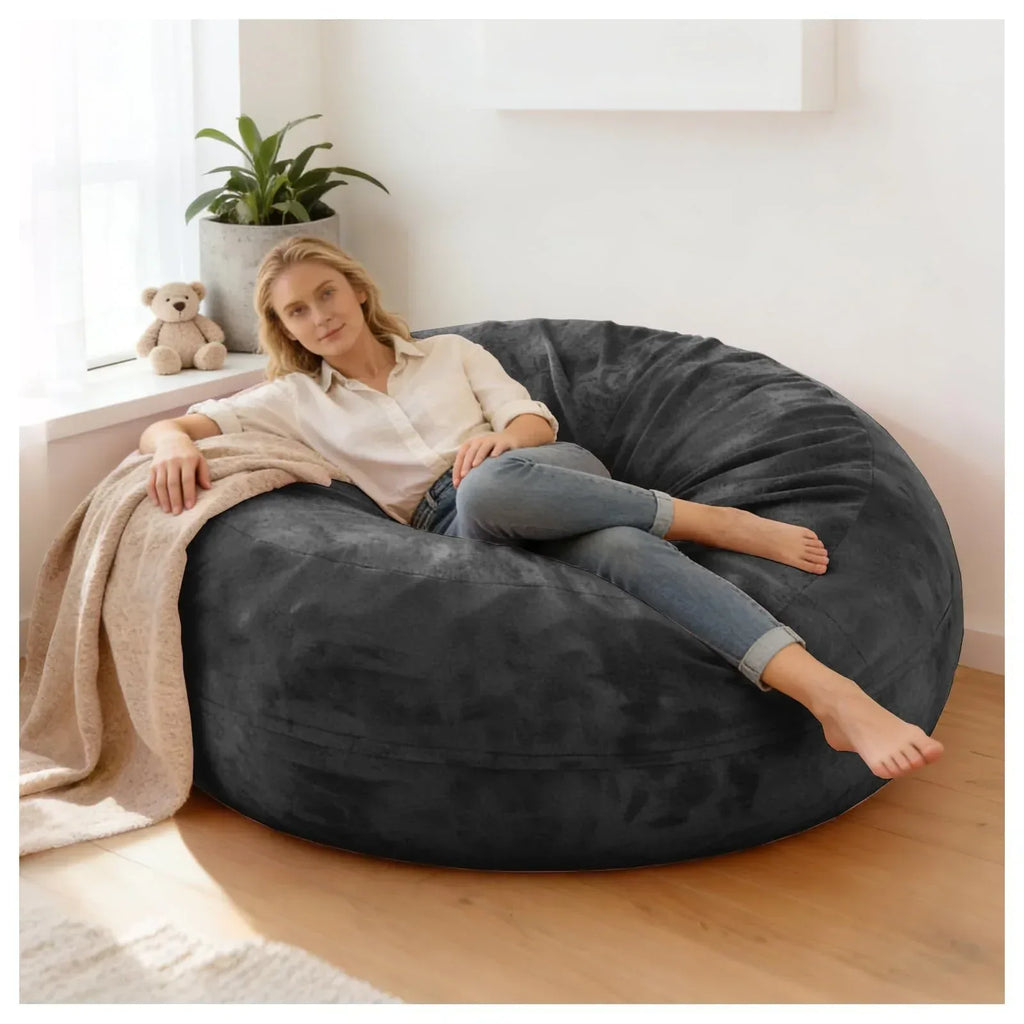 Big Beanbag Chairs for Adults ，6FT Bean Bag Chair with Filler Memory Foam Chair Super Soft Plush, Living Room Furniture, Suitable for bedrooms, Comfy Lounge Reading Chairs Birthday Gifts for Women Mom - Unique Gift Market