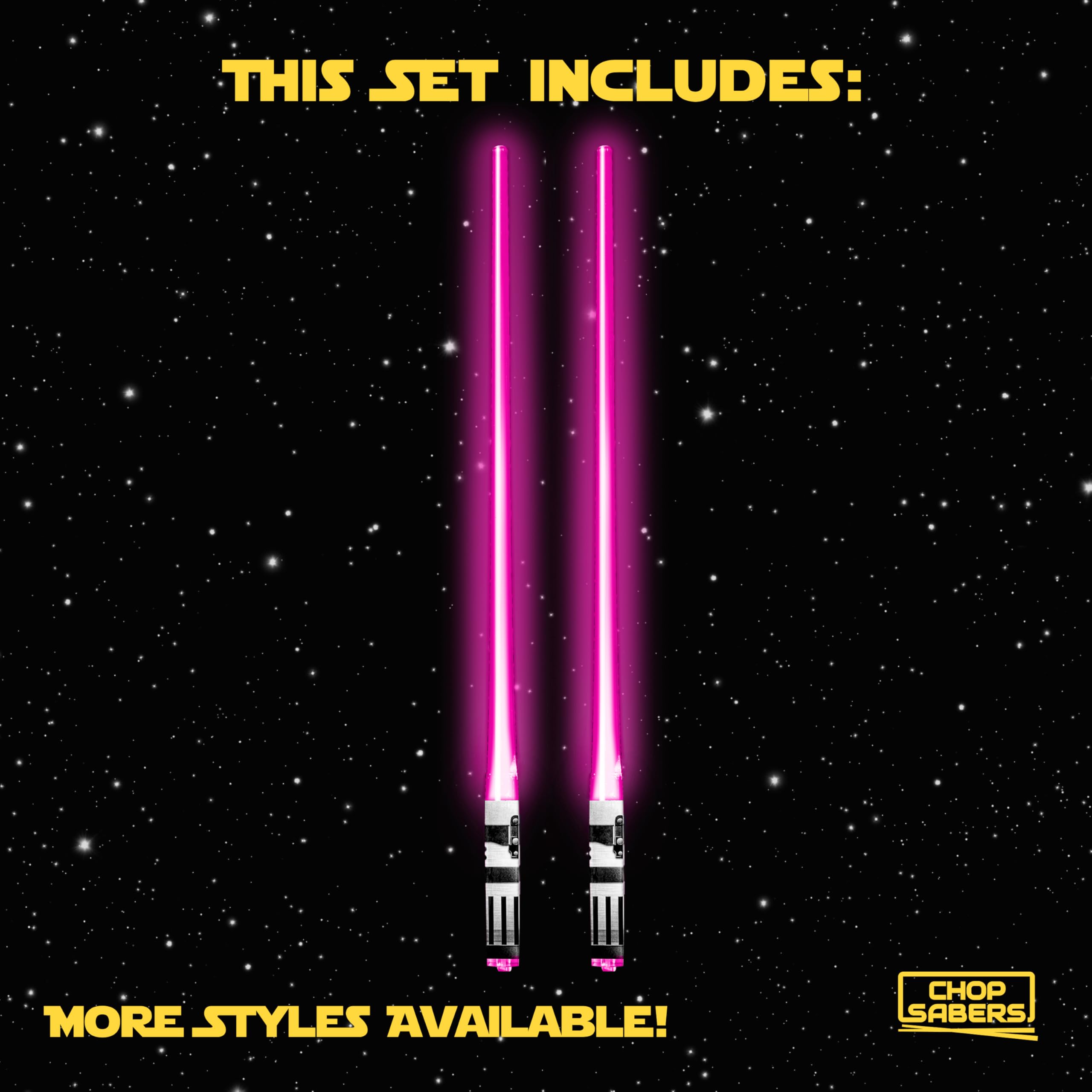 Lightsaber Led Light Up Chopsticks (1 Pair, Blue)