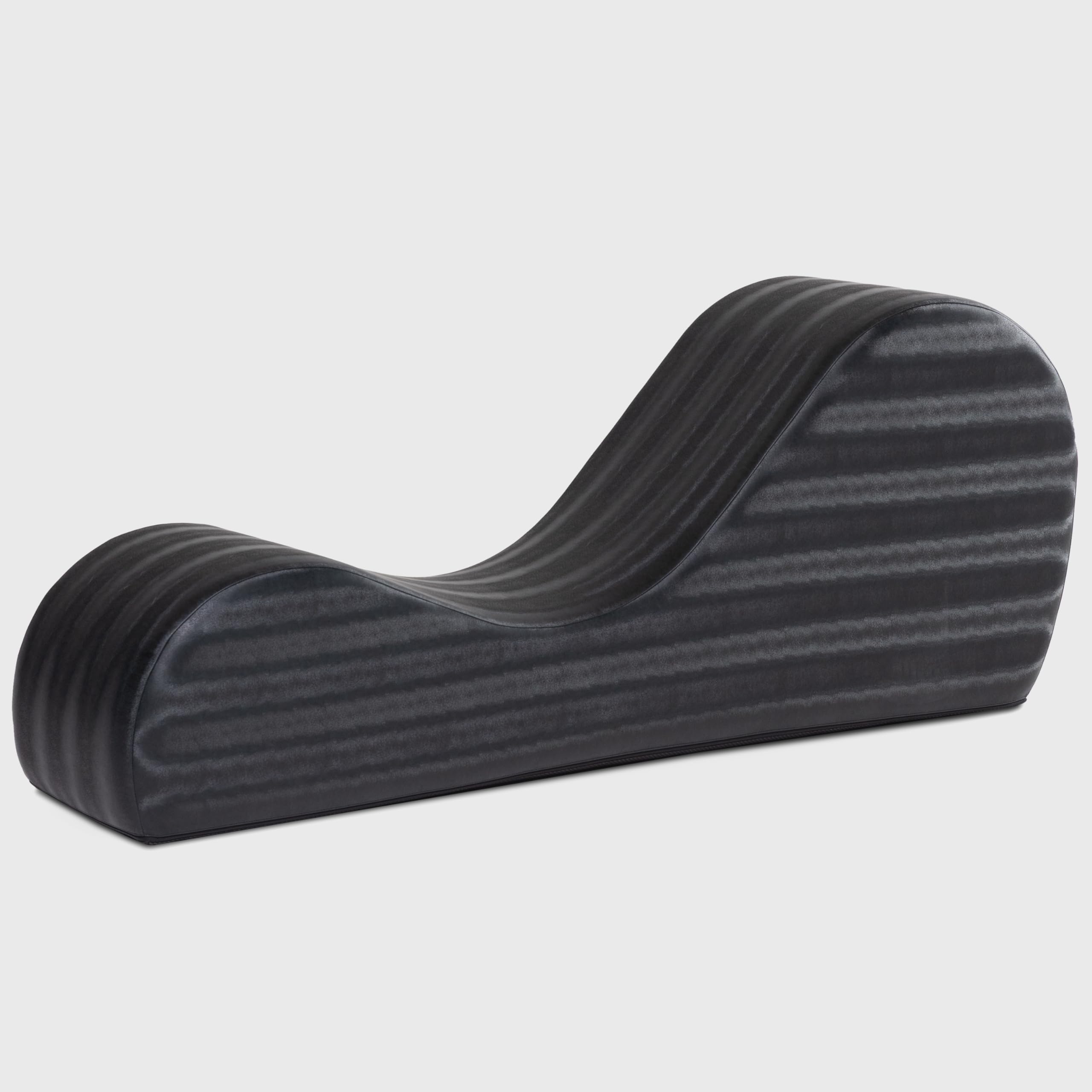 Avana Sleek Chaise Lounge for Yoga, Stretching, Relaxation-Made in The USA, 60D x 18W x 26H Inch, Ink Blue