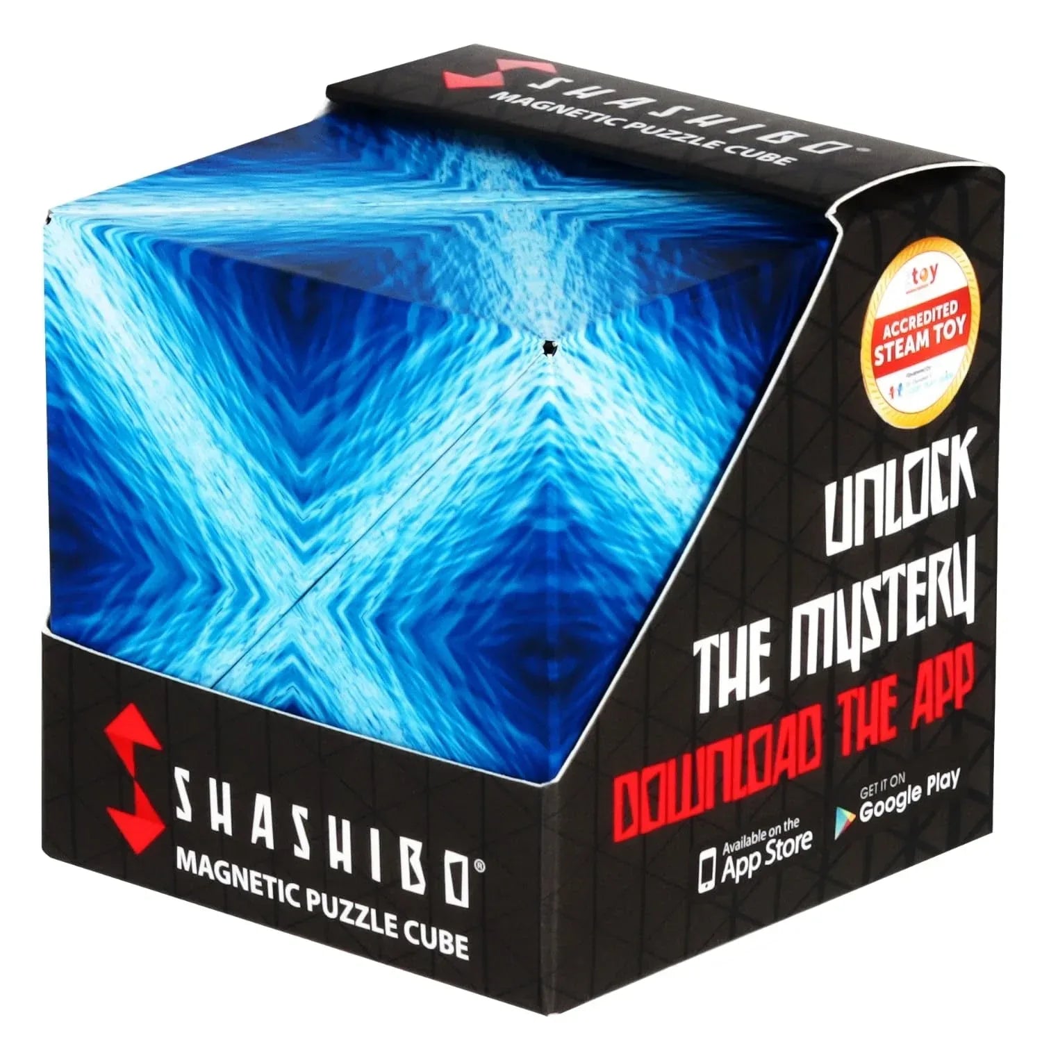 Shashibo Shape Shifting Box - Award-Winning STEM Fidget Toy with Ultra Strong Magnets - Puzzle Cube Transforms Into 100+ Shapes, Perfect Sensory Gift for Kids, Teens, and Adults (Wings) - Unique Gift Market