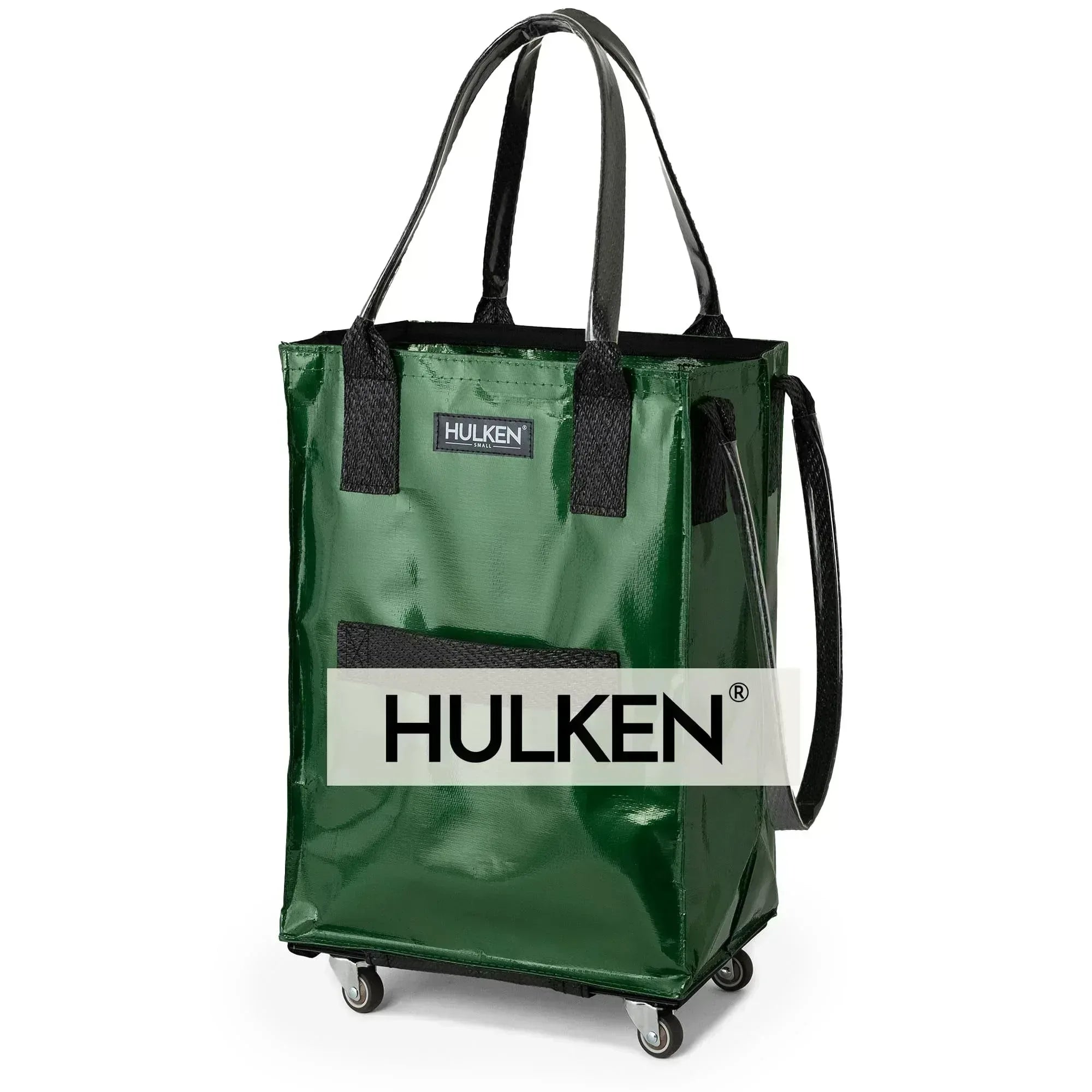 (Medium, Rose Gold) Reusable Grocery Bag On Wheels, Shopping Trolley, Rolling Tote, Zipper Closure, Lightweight, Carries Up to 66 lb, Folds Flat, Unbreakable Handles - Unique Gift Market