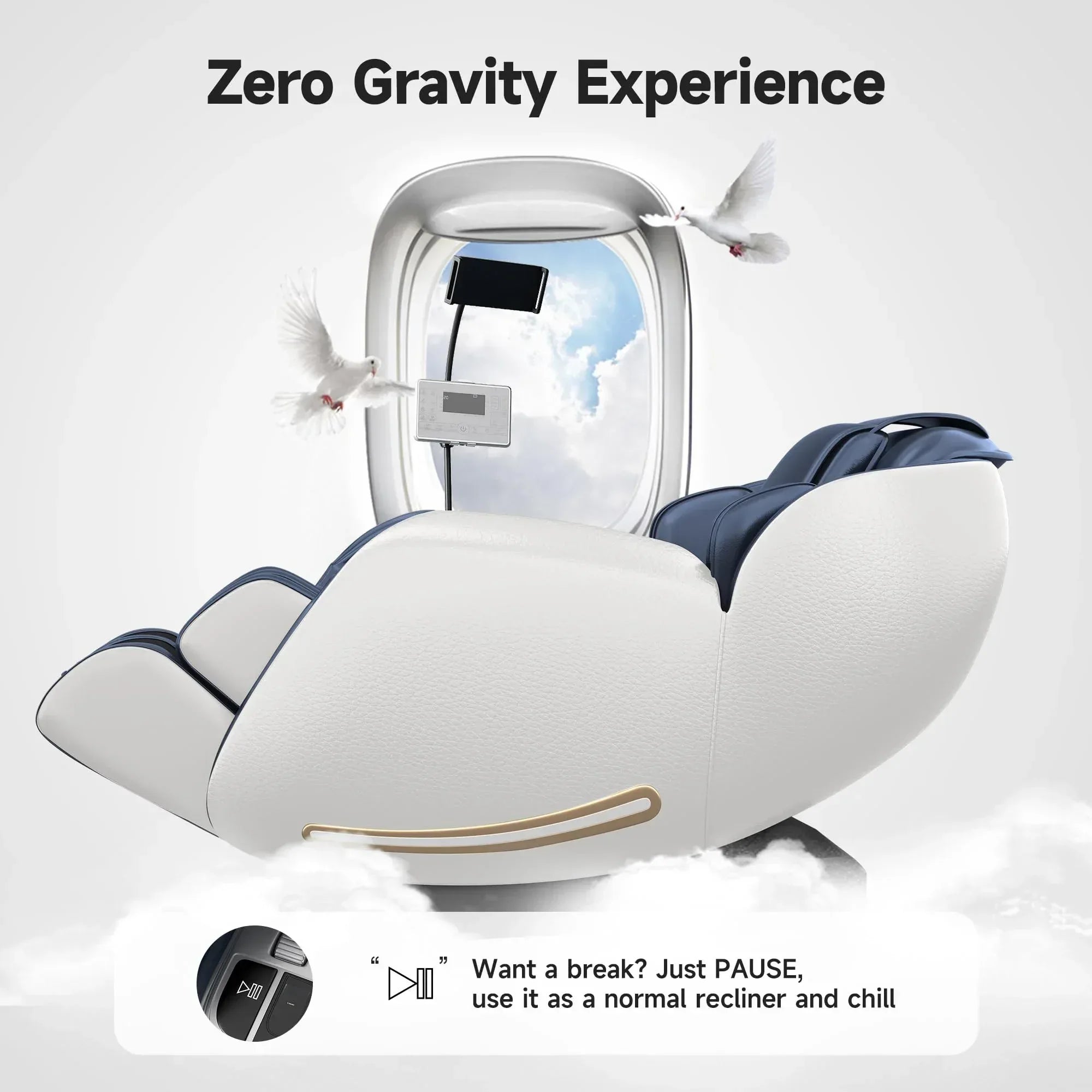 Real Relax 2026 Massage Chair Full Body,Zero Gravity SL-Track Shiatsu Massage Recliner with Upgraded Phone Controller and Holder,APP Control,Child Lock,Pause Button and Led Light,Favor-06,Black - Unique Gift Market
