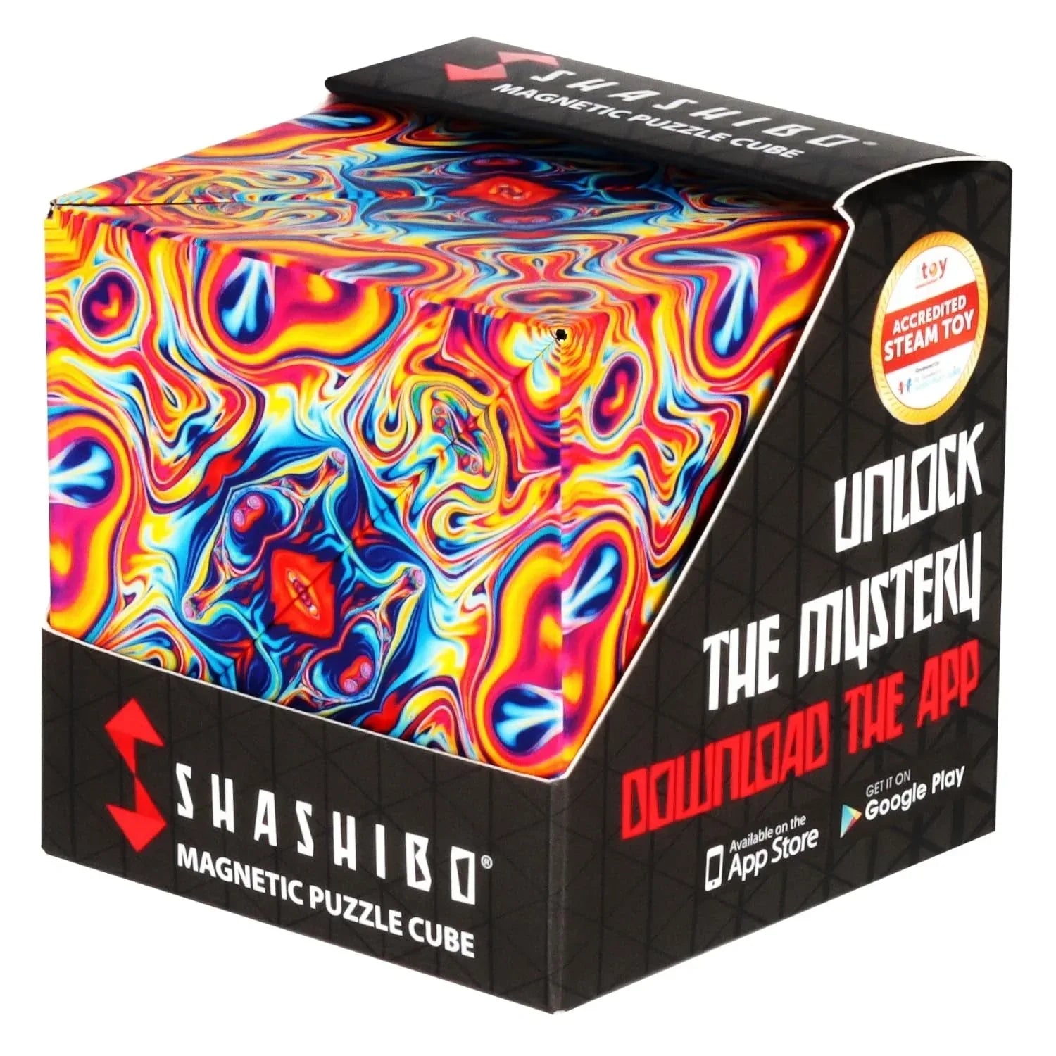 Shashibo Shape Shifting Box - Award-Winning STEM Fidget Toy with Ultra Strong Magnets - Puzzle Cube Transforms Into 100+ Shapes, Perfect Sensory Gift for Kids, Teens, and Adults (Wings) - Unique Gift Market