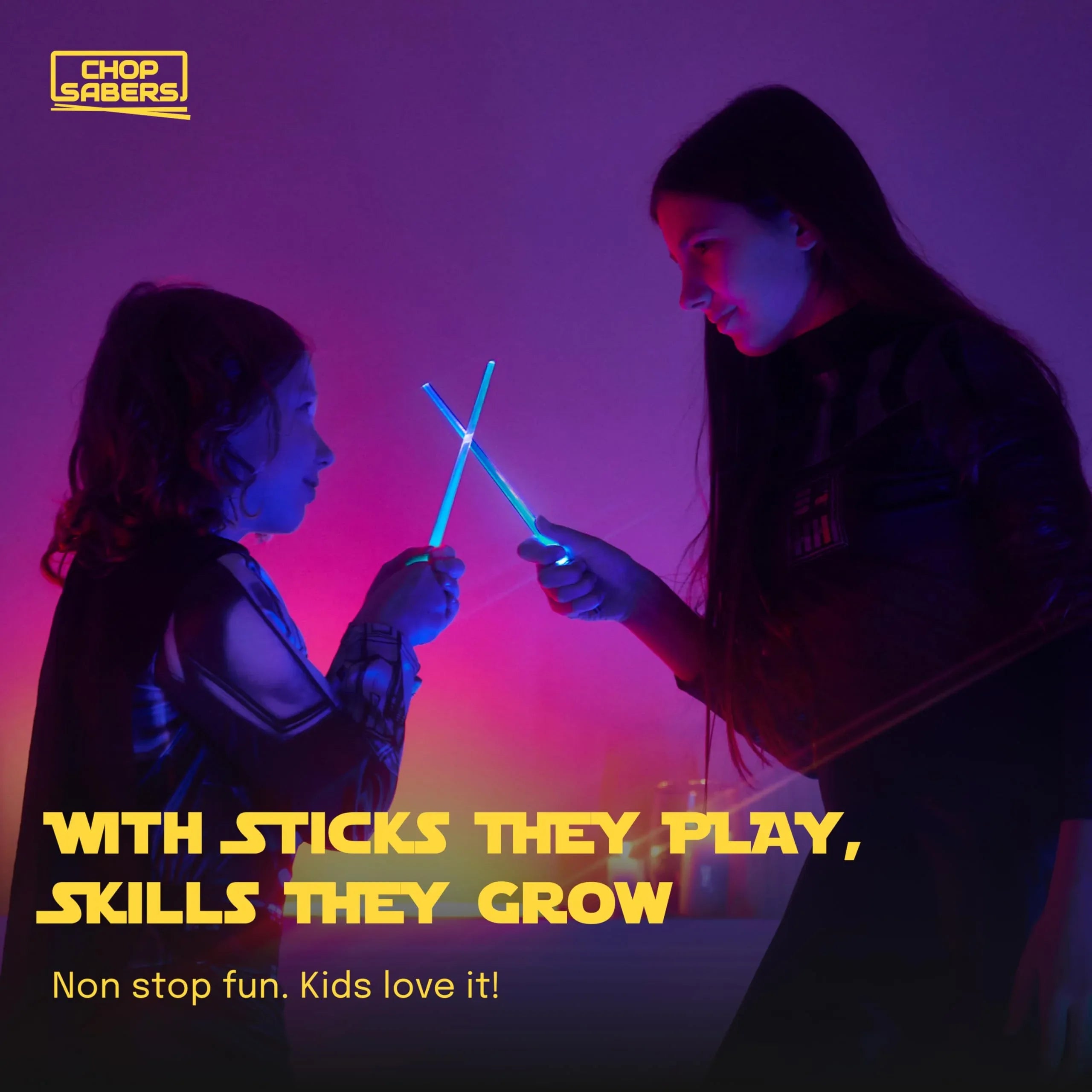 Lightsaber Led Light Up Chopsticks (1 Pair, Blue) - Unique Gift Market