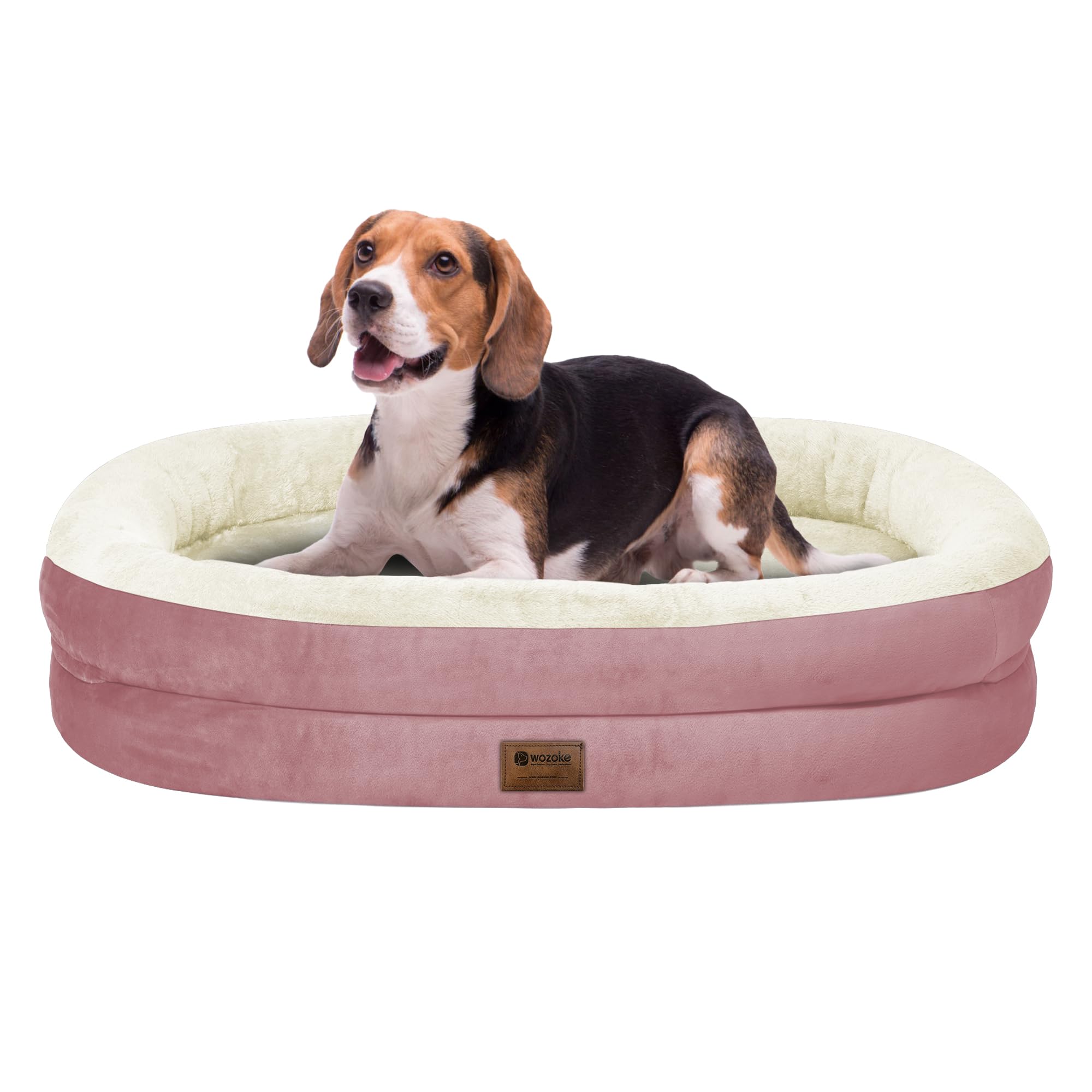 Giant Human Dog Bed for Adults and Pets, 74"x50"x12" Durable Memory Foam for Full-Body Comfort, Waterproof & Machine Washable Cover, Family Shared Lounger for Any Room, Grey