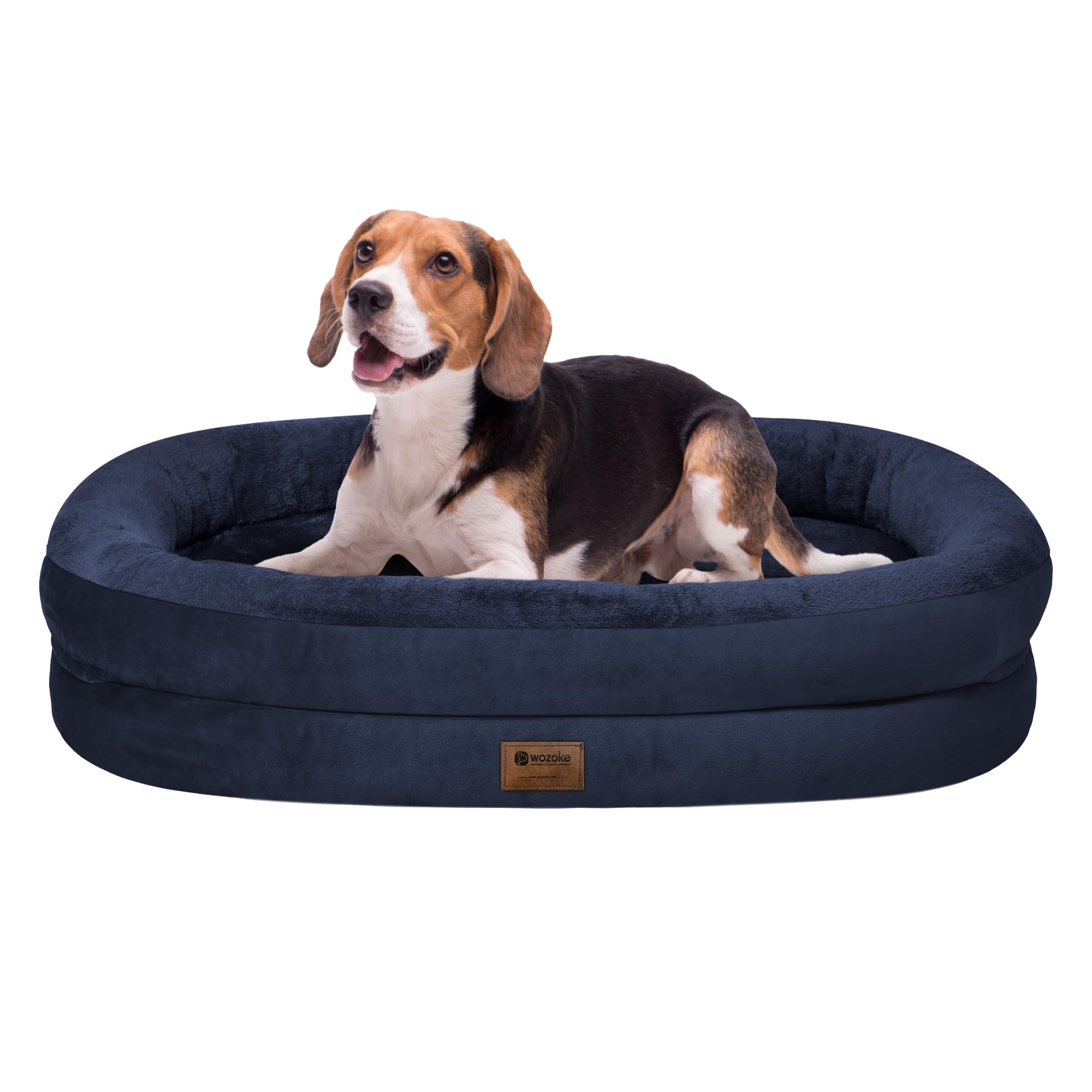 Giant Human Dog Bed for Adults and Pets, 74"x50"x12" Durable Memory Foam for Full-Body Comfort, Waterproof & Machine Washable Cover, Family Shared Lounger for Any Room, Grey