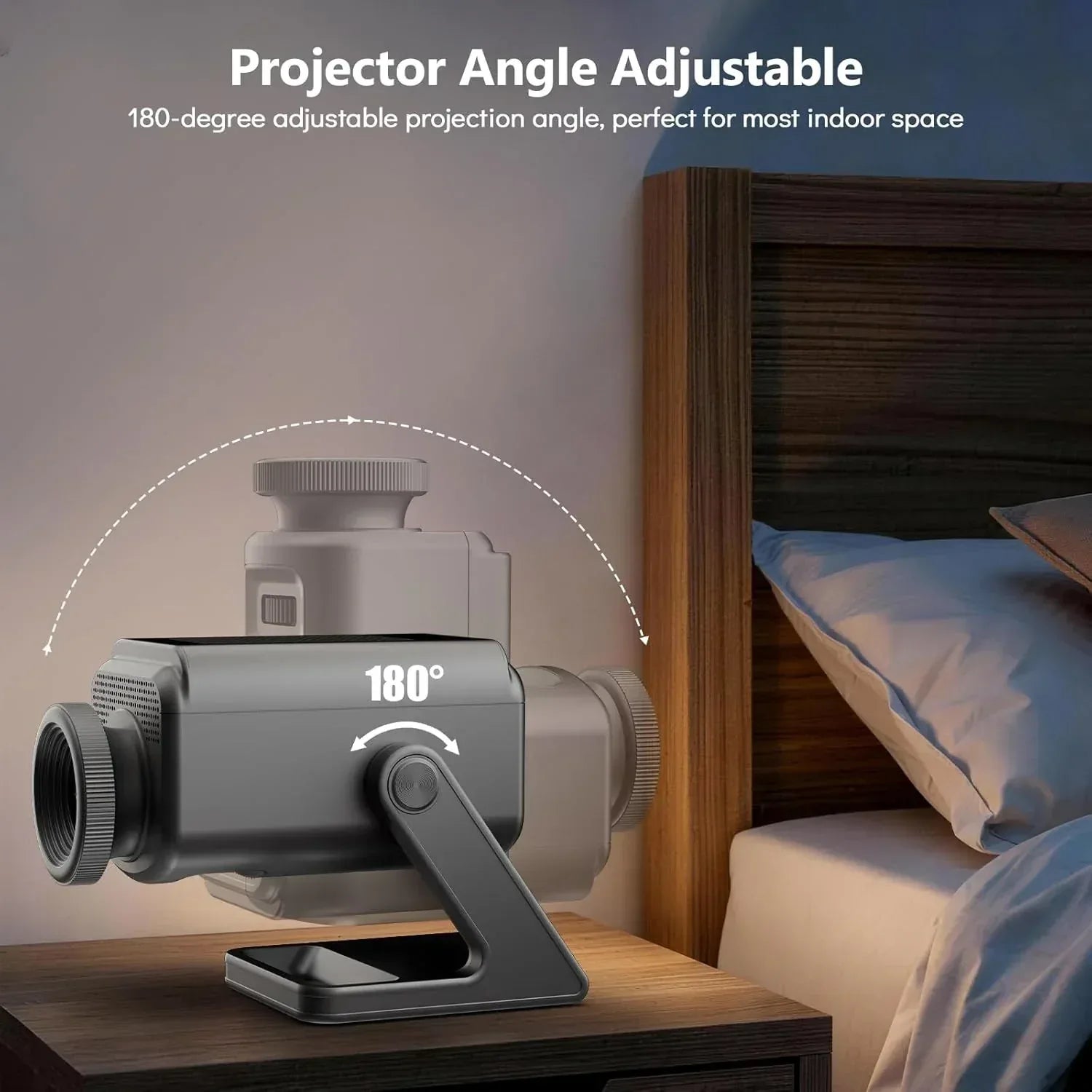 Rossetta 3D Projector, 60 Themes HD 3D Galaxy Projector with Bluetooth Speaker & Remote, 1H/2H Timer, Night Light for Bedroom, Home Decor, Party, Valentines Day, Gifts for Adults, Girls, Boys - Unique Gift Market