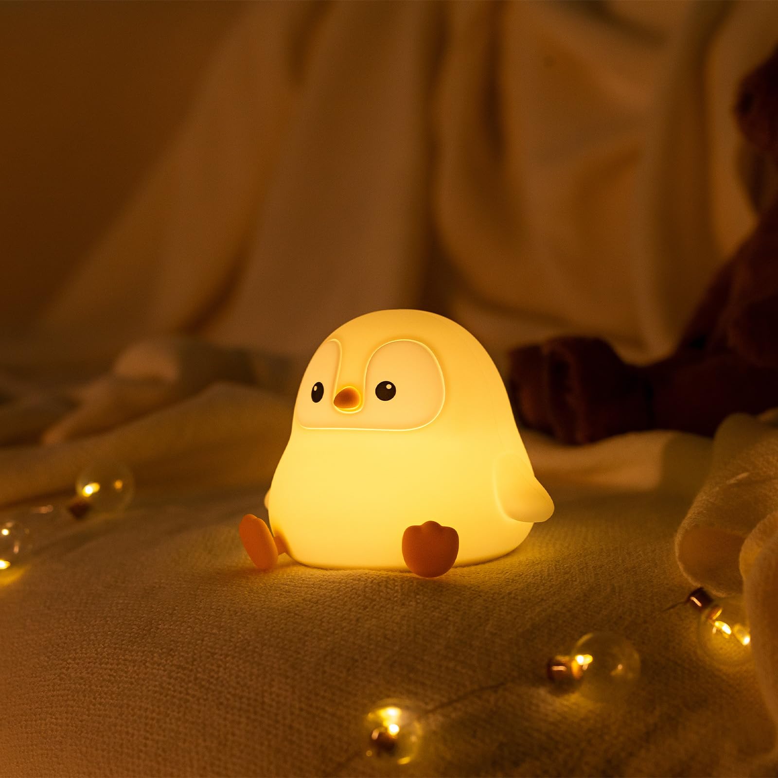Axolotl Night Light for Kids, Cute Axolotl Lamp Silicone Baby Nursery Night Lamp, Dimmable Squishy Touch Bedside Lamps, Adorable Rechargeable Animal Lamps Gifts Kawaii Room Decor for Kids Girls Boys