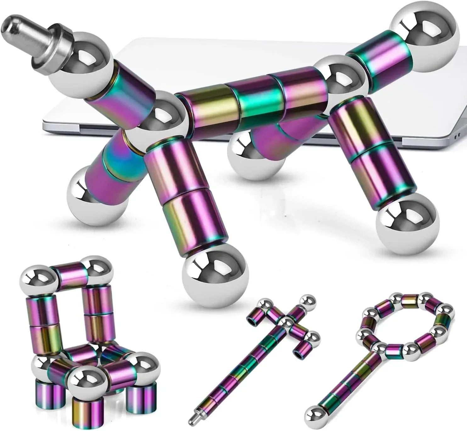 LARAH Color Fidget Pen Toy, Sensory Tool EDC Fidgeting Game for Adults, Cool Gadget Best for Stress and Anxiety Relief and Kill Time,Novelty Gifts for Teen and Adults - Unique Gift Market