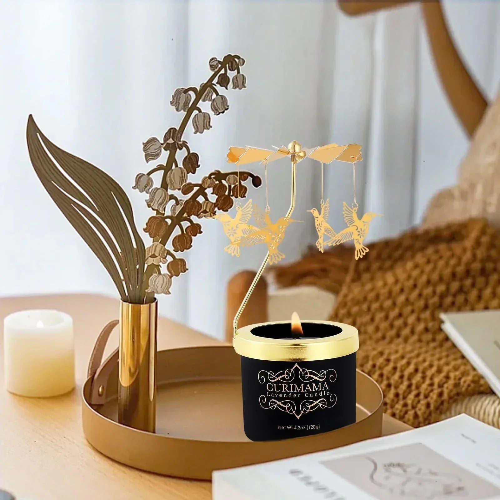Unique Birthday Gift for Women, Rotating Scented Candles for Mom, Funny Birthday Gift for Grandma Wife Daughter, Ideal Choice for Valentines, Anniversary - Unique Gift Market