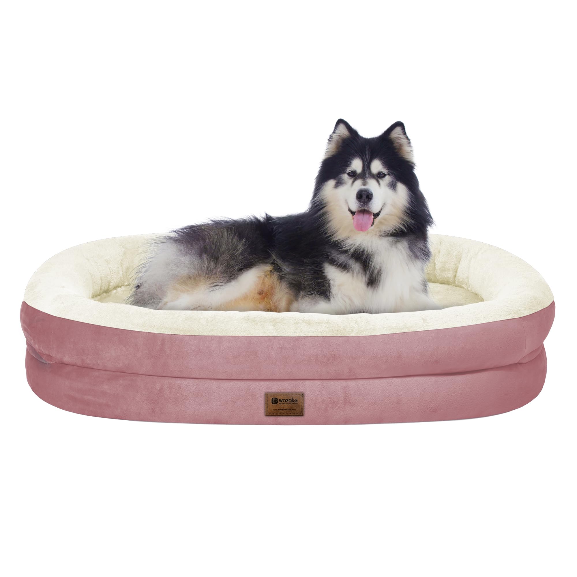 Giant Human Dog Bed for Adults and Pets, 74"x50"x12" Durable Memory Foam for Full-Body Comfort, Waterproof & Machine Washable Cover, Family Shared Lounger for Any Room, Grey