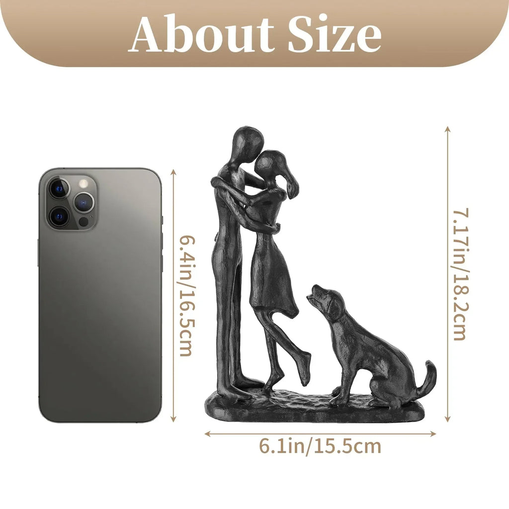 Sziqiqi Anniversary Wedding Gifts for Couple: 6th Anniversary Iron Gifts for Him Her Women Couples - 6 Year Wedding Gift for Christmas Valentines Birthday - Couple Dancing Figurines - Unique Gift Market