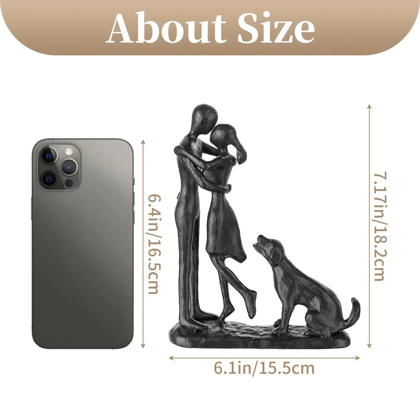 Sziqiqi Anniversary Wedding Gifts for Couple: 6th Anniversary Iron Gifts for Him Her Women Couples - 6 Year Wedding Gift for Christmas Valentines Birthday - Couple Dancing Figurines - Unique Gift Market