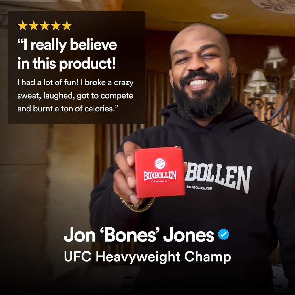Boxbollen® Boxing Reflex Ball - Celebrity-Endorsed Home Workout Game - App-Connected Punch Counter - Hand Eye Coordination Training Ball - Christmas Gift for Boxers, All Ages - Stocking Stuffer