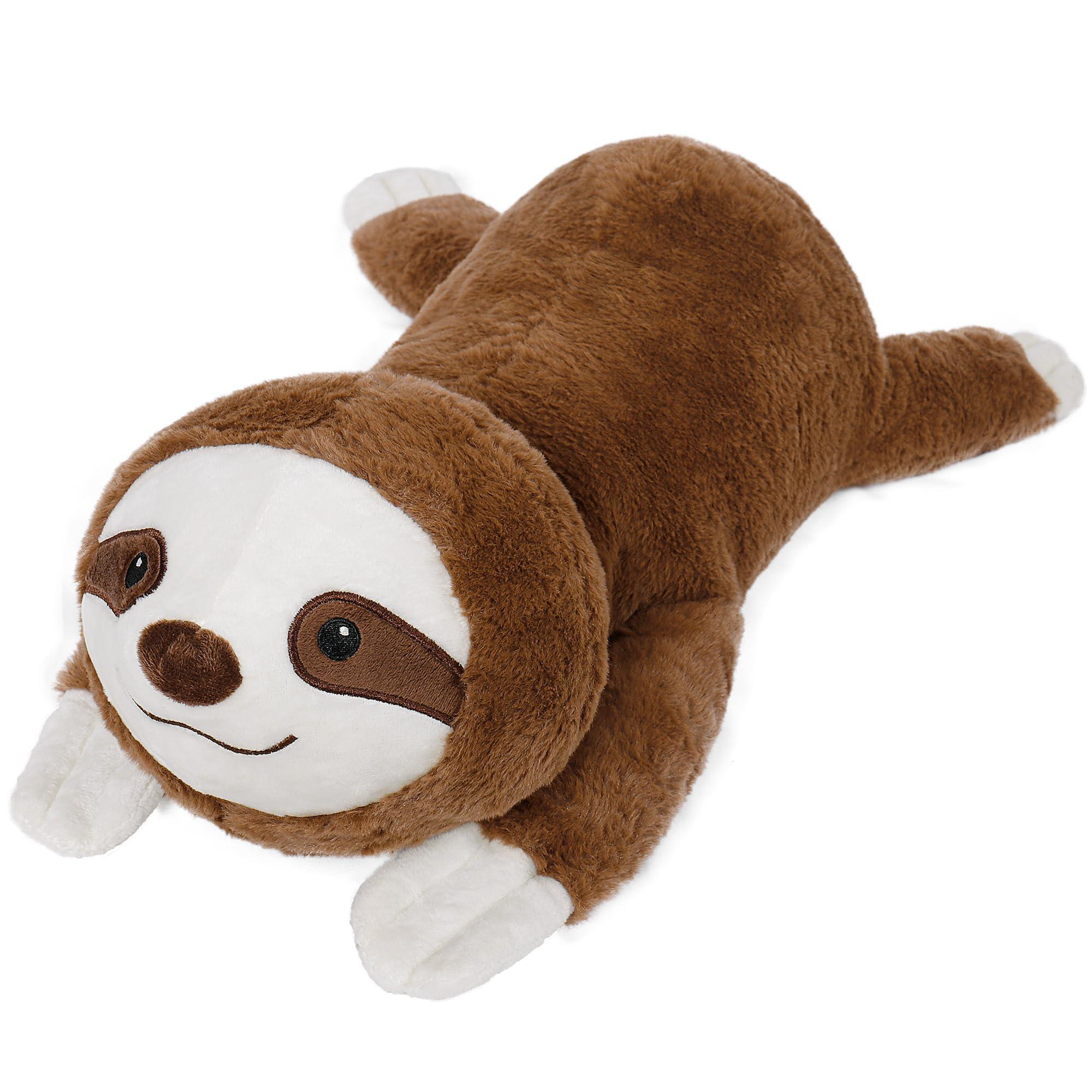 Wepop 5lbs Highland Cow Weighted Stuffed Animals, 22in Giant Highland Cow Gift Plush Toy,Adorable Stuffed Animal for Kids and Adults Highland Cattle Plushie Pillow Decor - Unique Gift Market