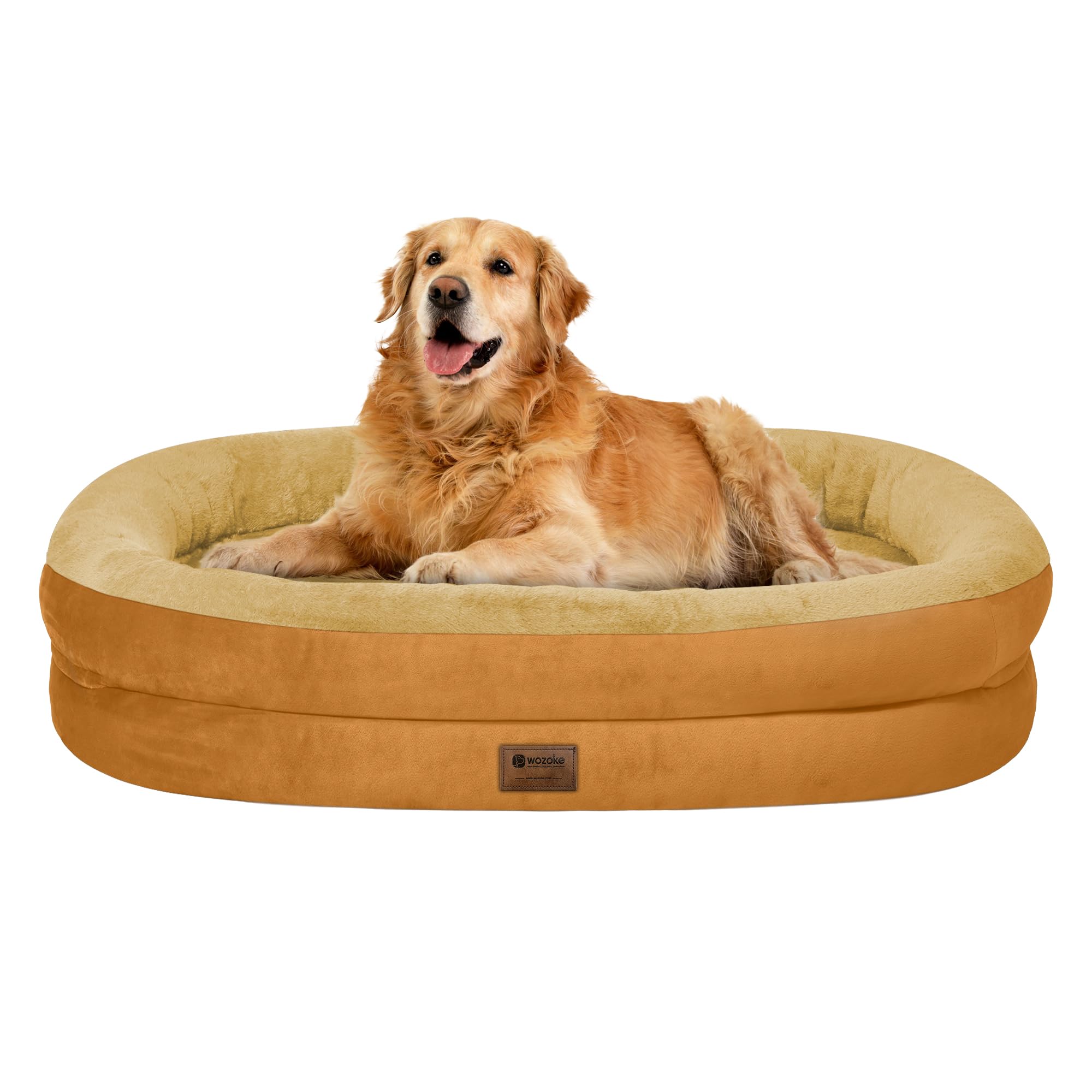 Giant Human Dog Bed for Adults and Pets, 74"x50"x12" Durable Memory Foam for Full-Body Comfort, Waterproof & Machine Washable Cover, Family Shared Lounger for Any Room, Grey