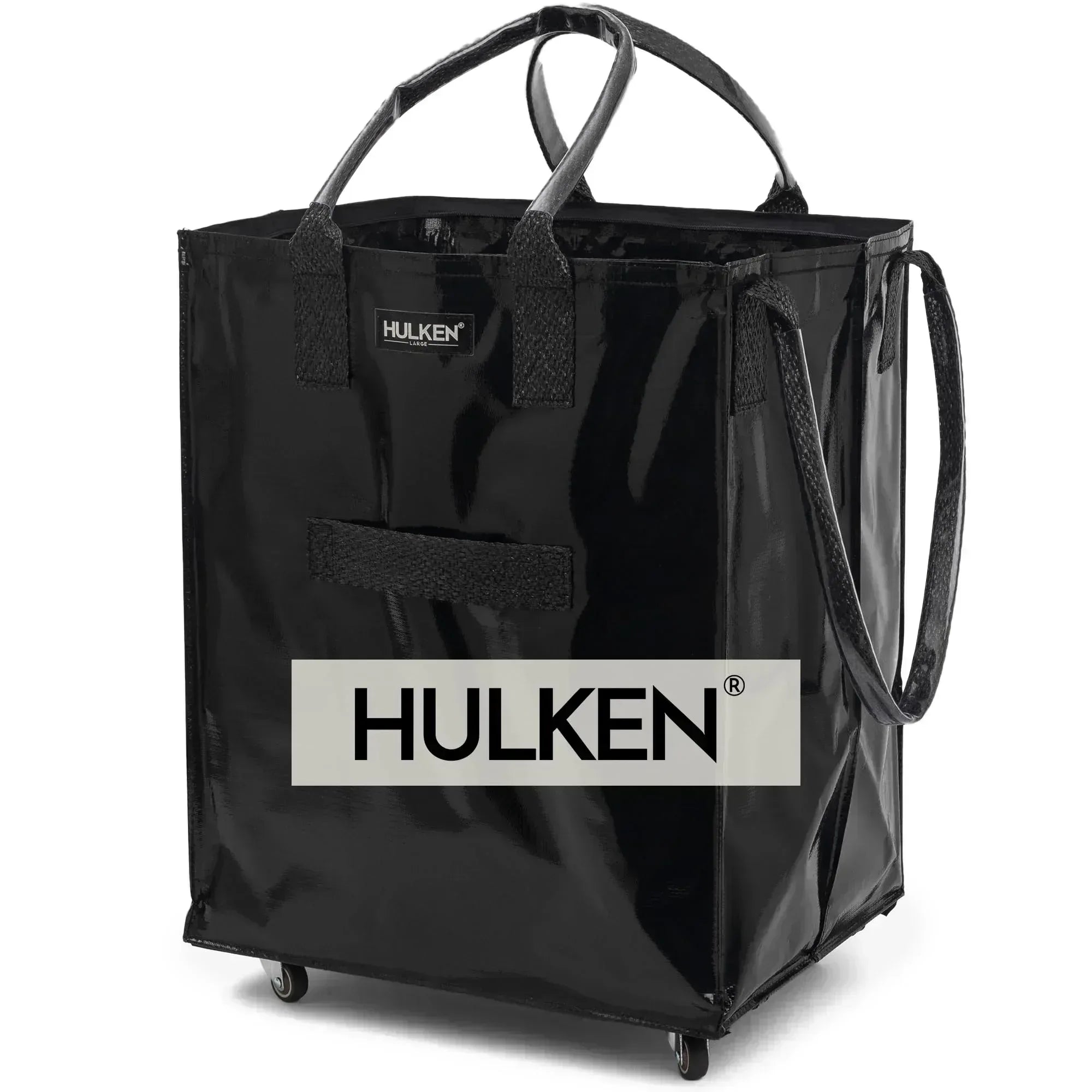(Medium, Rose Gold) Reusable Grocery Bag On Wheels, Shopping Trolley, Rolling Tote, Zipper Closure, Lightweight, Carries Up to 66 lb, Folds Flat, Unbreakable Handles - Unique Gift Market