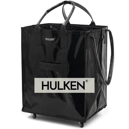(Medium, Rose Gold) Reusable Grocery Bag On Wheels, Shopping Trolley, Rolling Tote, Zipper Closure, Lightweight, Carries Up to 66 lb, Folds Flat, Unbreakable Handles - Unique Gift Market
