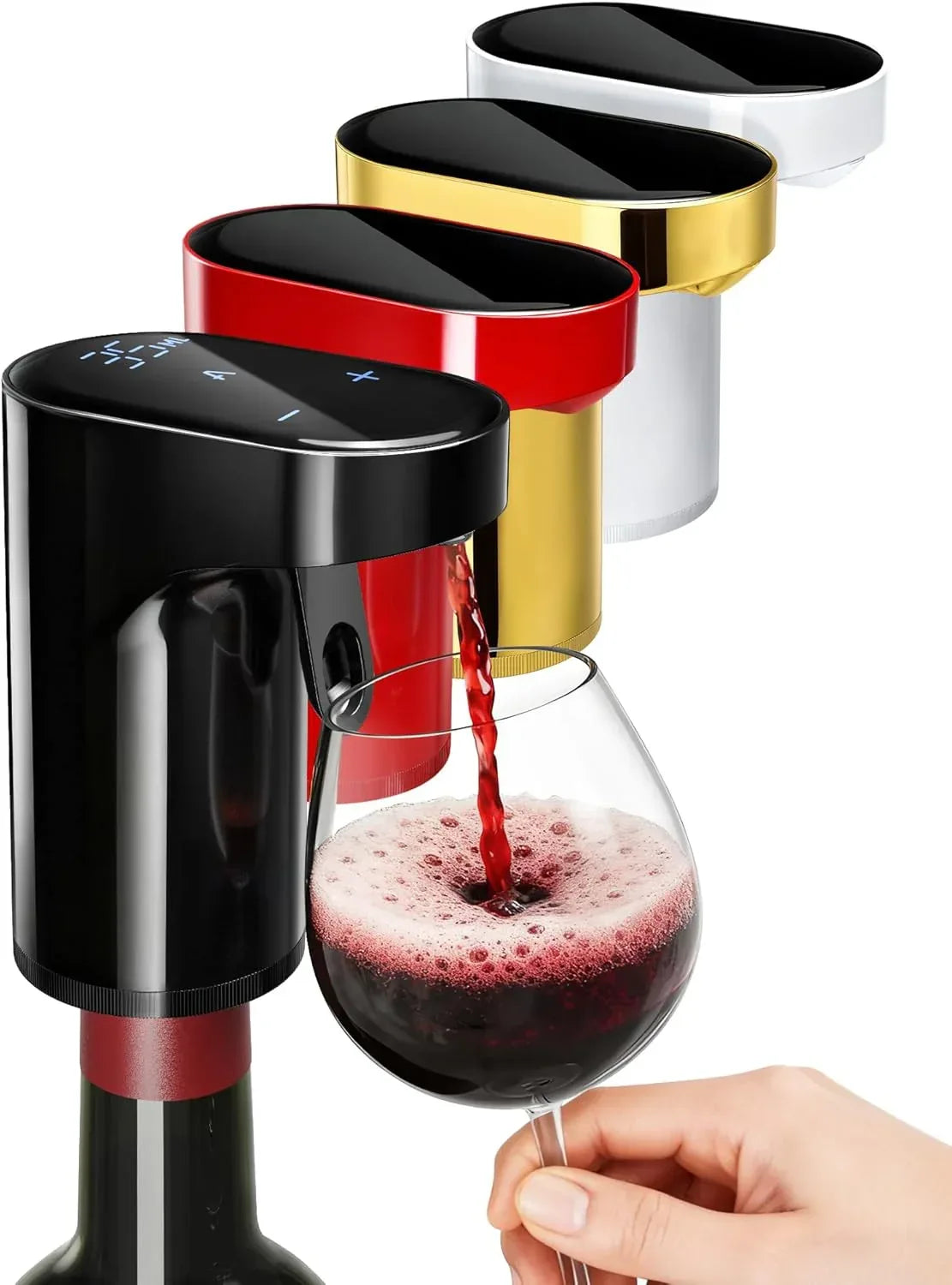 2026 Valentines Day Gifts,5-in-1 Electric Wine Decanter with Aerator,Smart Liquor Dispenser Adjustable Dosing, Whiskey Pourer,Automatic Liquor Bottle Pump,Birthday Gifts for Her/Him/Women/Men(Black) - Unique Gift Market