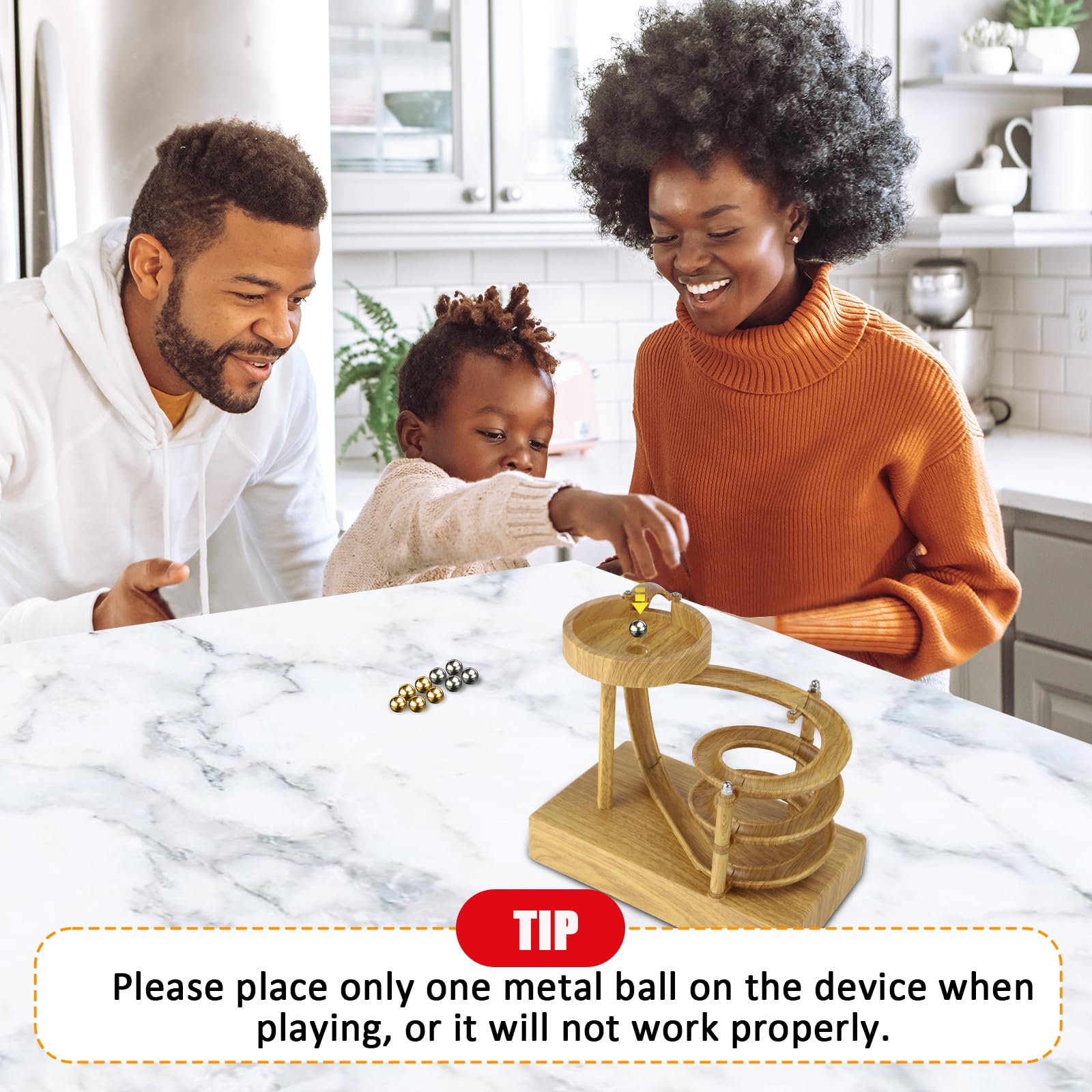 Kinetic Art Perpetual Motion Machine, Physical Balance Kinetic Energy Model, Newtons Science Physics Gadgets, Non-Stop Rolling Ball Toys, Balance Stress Relief Creative Gifts for Friends and Family
