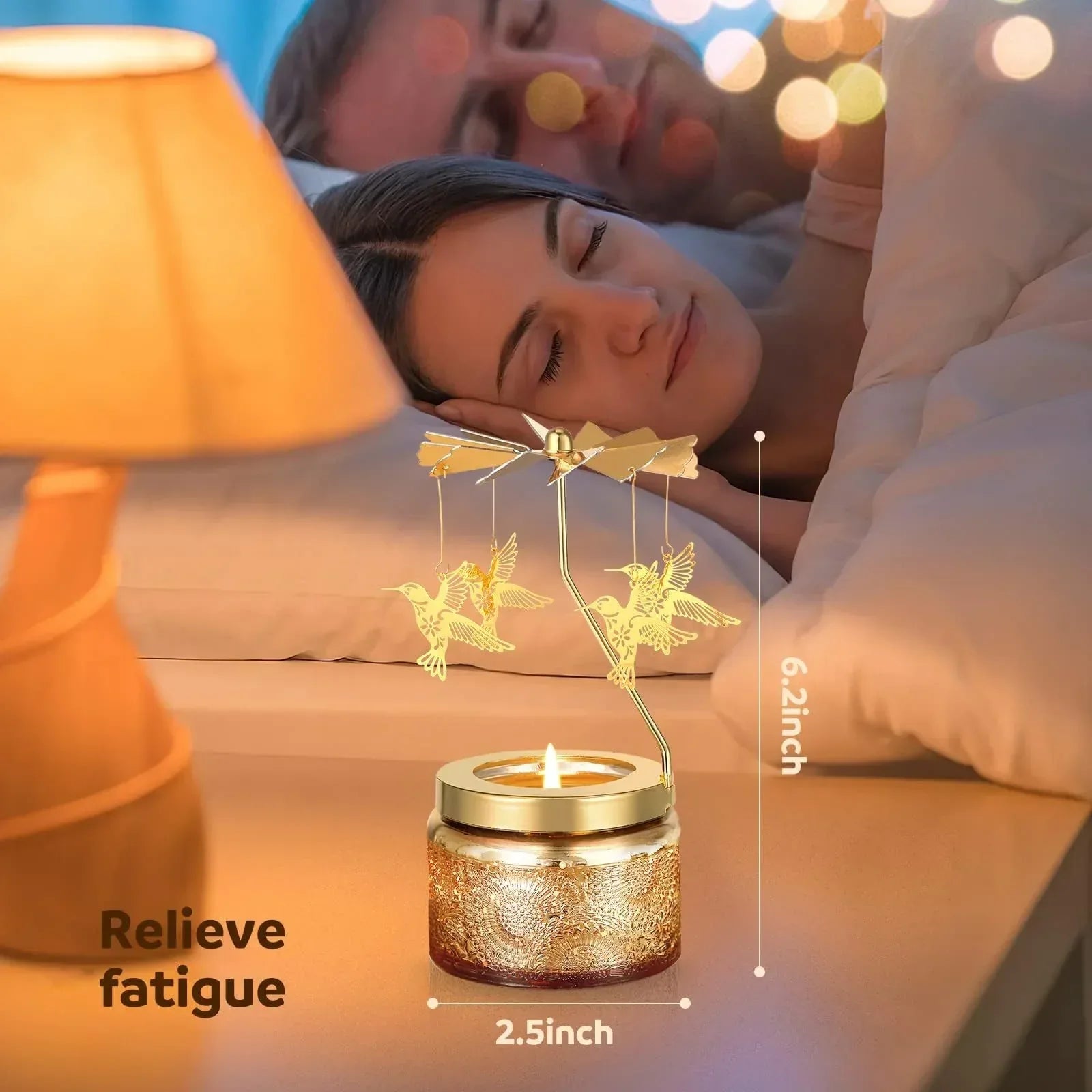 Unique Birthday Gift for Women, Rotating Scented Candles for Mom, Funny Birthday Gift for Grandma Wife Daughter, Ideal Choice for Valentines, Anniversary - Unique Gift Market