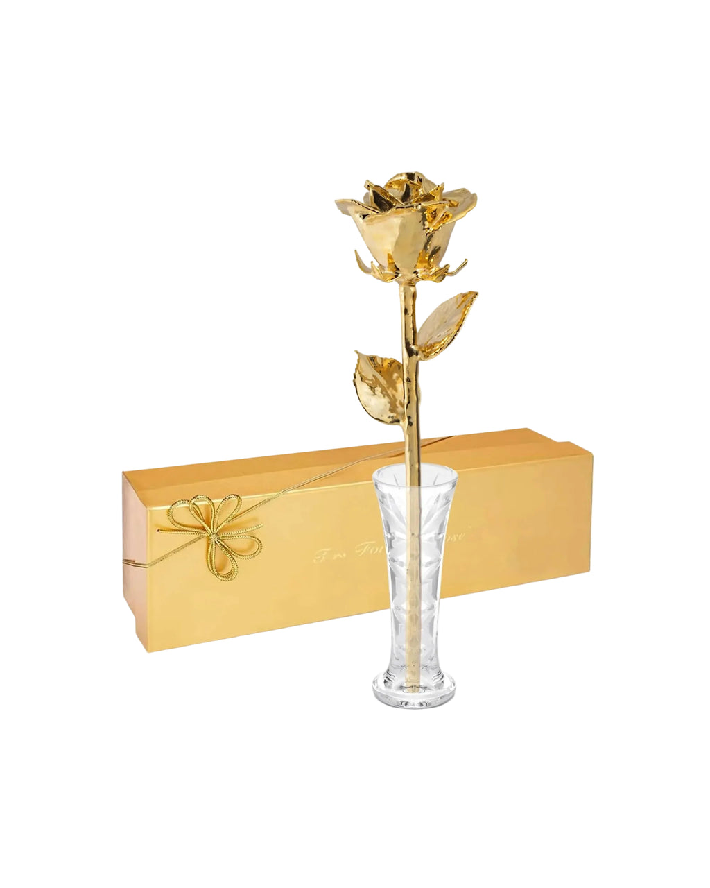 Forever Rose 24K Gold Dipped Real Rose – Handmade, Long-Lasting Preserved Flower in Gold Gift Box – Romantic Gift for Anniversary, Valentine's Day, Mother's Day, Birthday, Wedding, Wife, Girlfriend - Unique Gift Market
