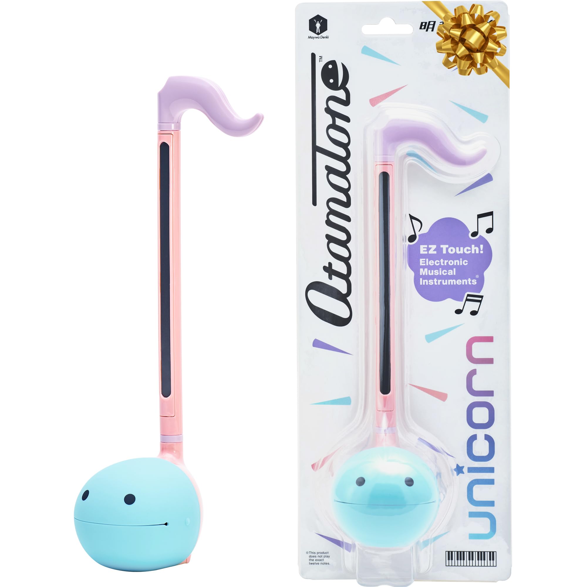 Otamatone Japanese Electronic Musical Instrument Portable Music Synthesizer from Japan by Maywa Denki Studio Award Winning, Educational Fun Gift for Children, Teens & Adults - Black
