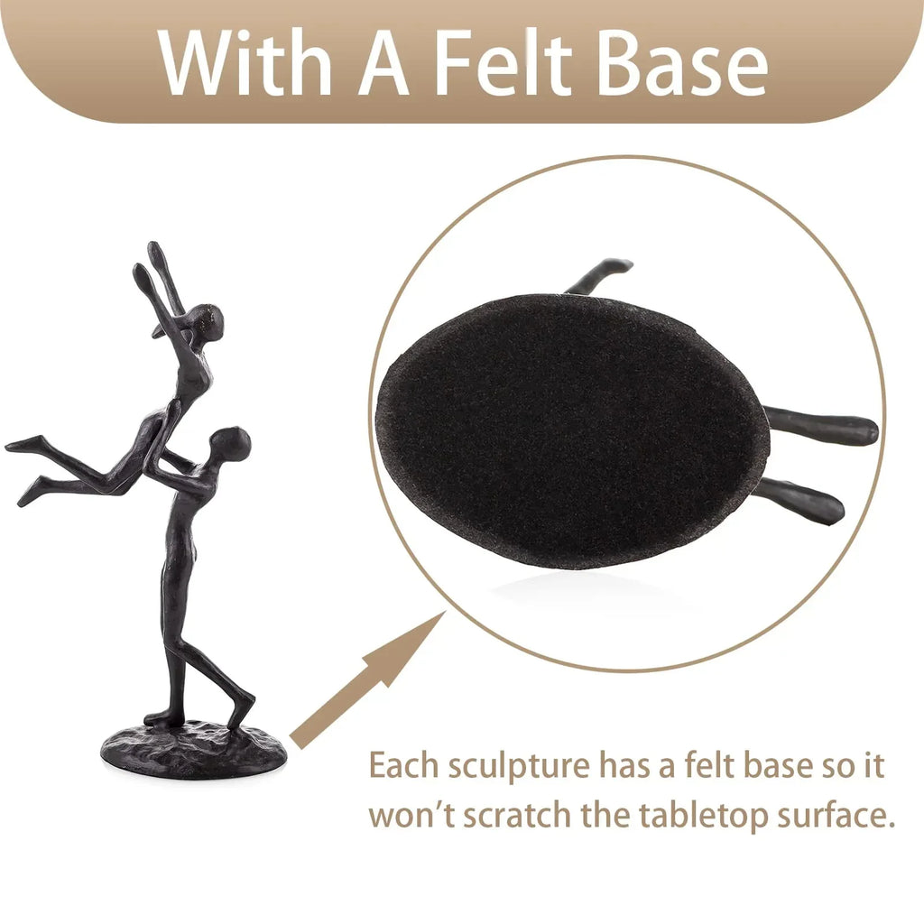 Sziqiqi Anniversary Wedding Gifts for Couple: 6th Anniversary Iron Gifts for Him Her Women Couples - 6 Year Wedding Gift for Christmas Valentines Birthday - Couple Dancing Figurines - Unique Gift Market