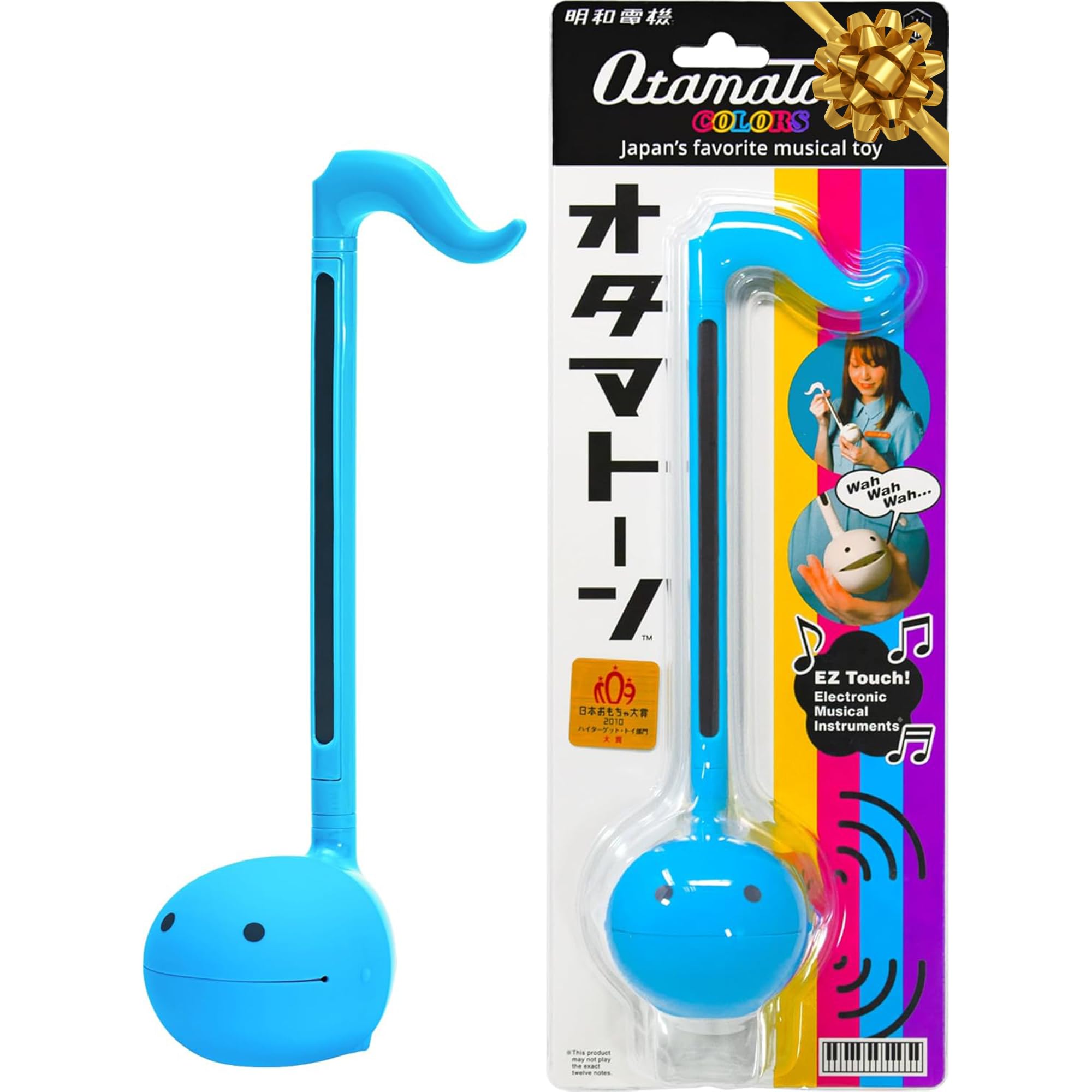 Otamatone Japanese Electronic Musical Instrument Portable Music Synthesizer from Japan by Maywa Denki Studio Award Winning, Educational Fun Gift for Children, Teens & Adults - Black