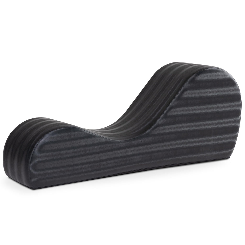 Avana Sleek Chaise Lounge for Yoga, Stretching, Relaxation-Made in The USA, 60D x 18W x 26H Inch, Ink Blue