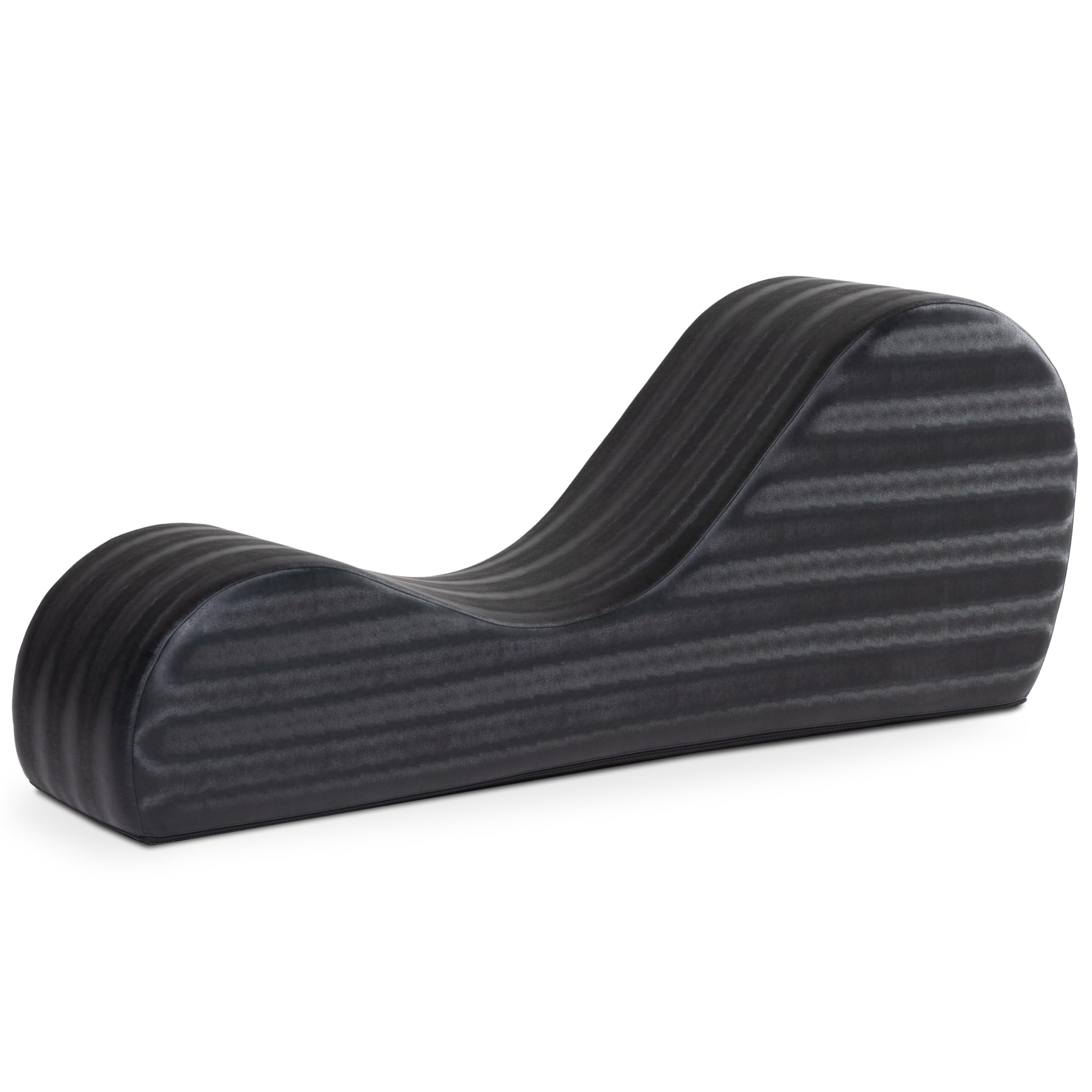Avana Sleek Chaise Lounge for Yoga, Stretching, Relaxation-Made in The USA, 60D x 18W x 26H Inch, Ink Blue