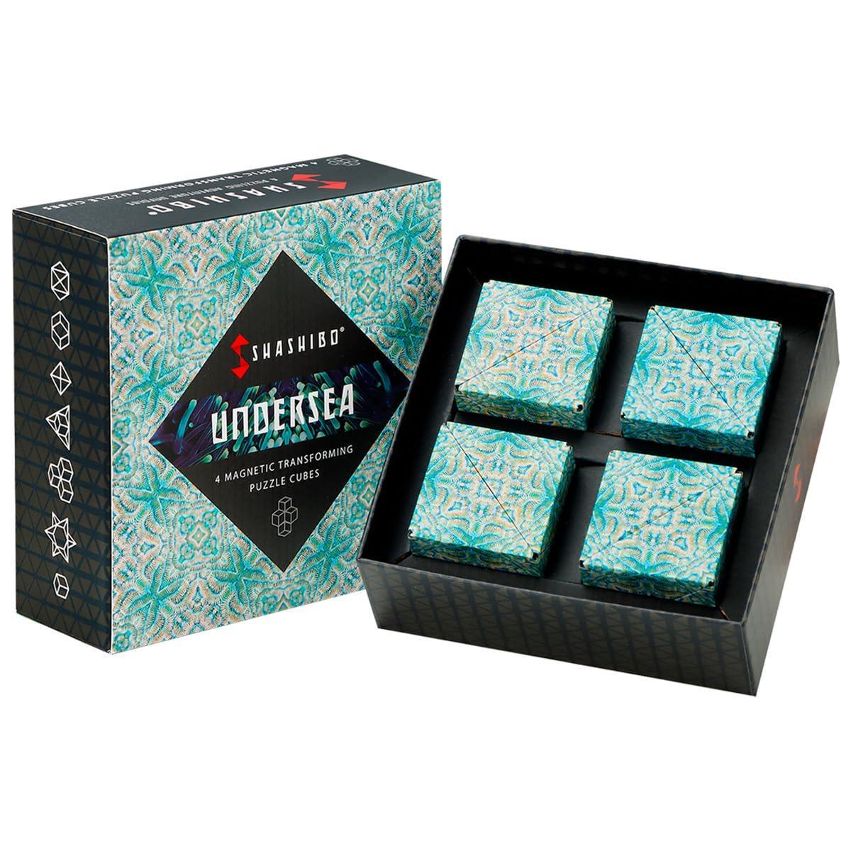 Shashibo Shape Shifting Box - Award-Winning STEM Fidget Toy with Ultra Strong Magnets - Puzzle Cube Transforms Into 100+ Shapes, Perfect Sensory Gift for Kids, Teens, and Adults (Wings) - Unique Gift Market