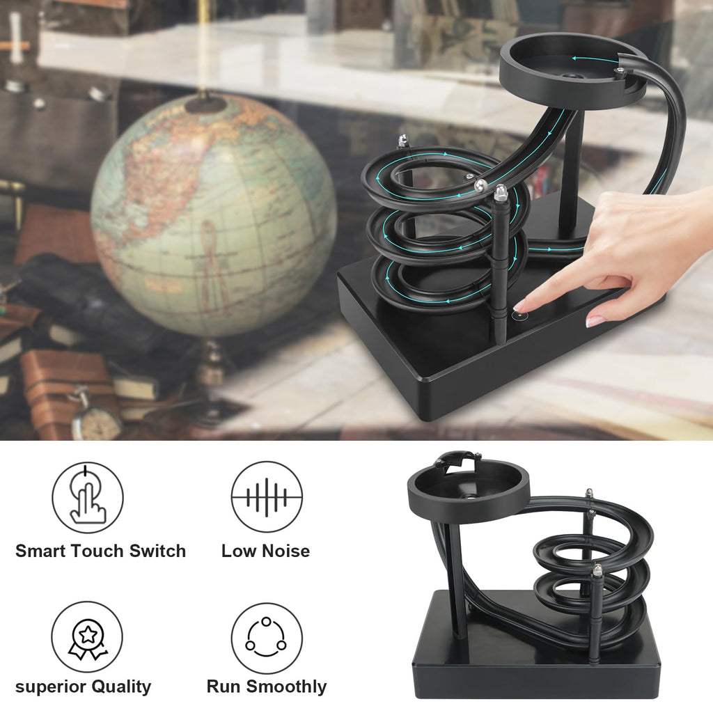 Kinetic Art Perpetual Motion Machine, Physical Balance Kinetic Energy Model, Newtons Science Physics Gadgets, Non-Stop Rolling Ball Toys, Balance Stress Relief Creative Gifts for Friends and Family