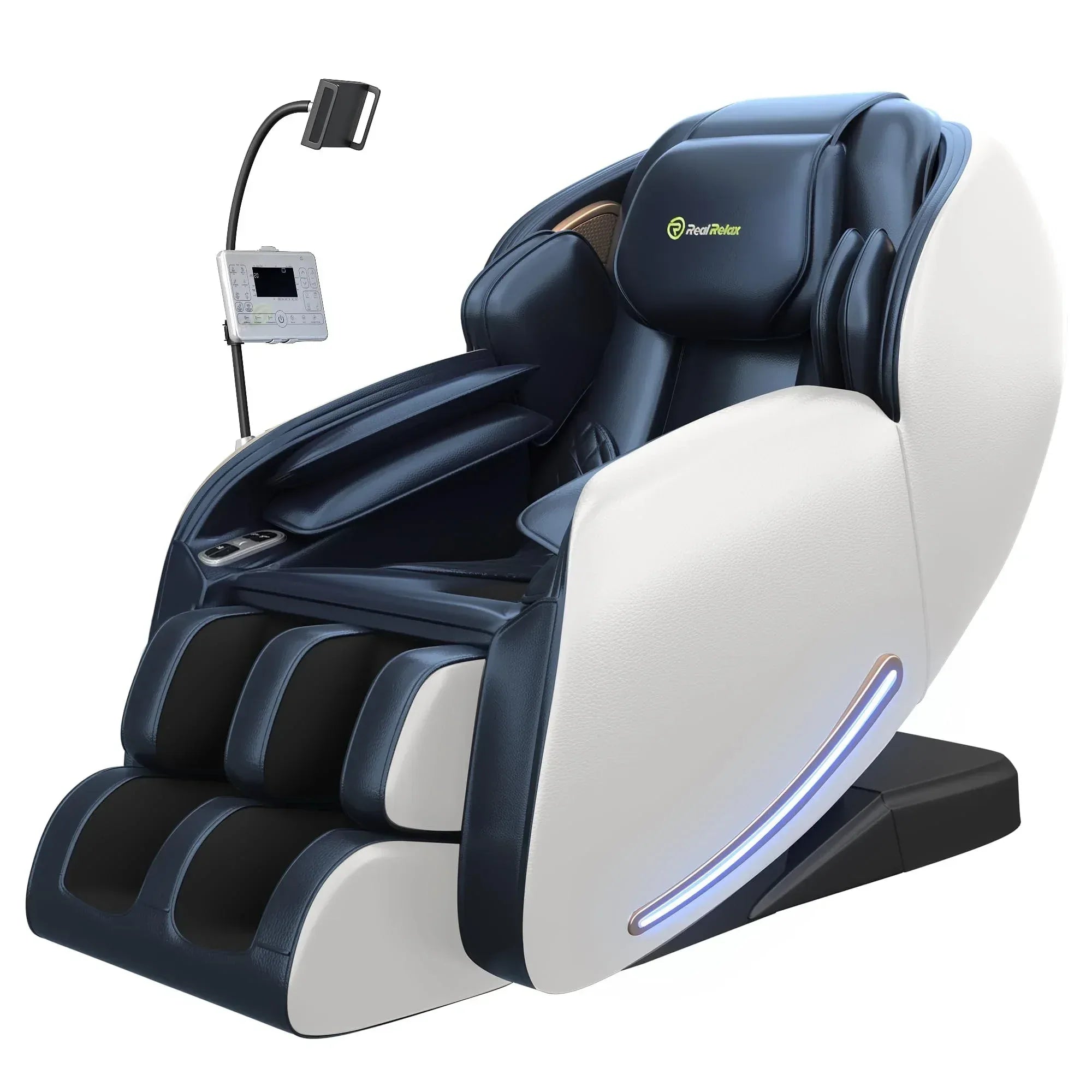 Real Relax 2026 Massage Chair Full Body,Zero Gravity SL-Track Shiatsu Massage Recliner with Upgraded Phone Controller and Holder,APP Control,Child Lock,Pause Button and Led Light,Favor-06,Black - Unique Gift Market