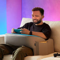 Reading Pillow for Gaming, Extra Large Laptop Pillow for Adult, Memory Foam Lap Desk Gaming Pillow for Reading, Working, Playing Steam Deck Switch or Sitting in Bed Floor Sofa(Grey) - Unique Gift Market