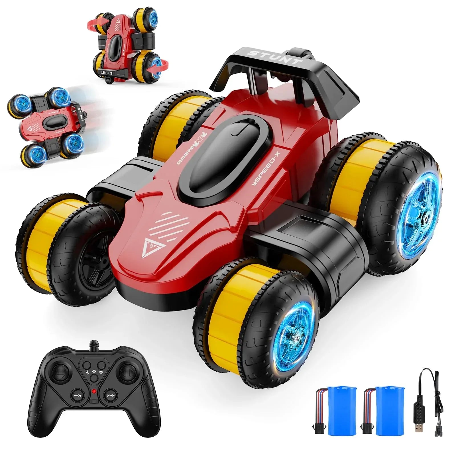 High Speed Drift Remote Control Stunt Deformation Car, Birthday Gifts, for Boys and Girls 4-16 Years Old (Blue) - Unique Gift Market