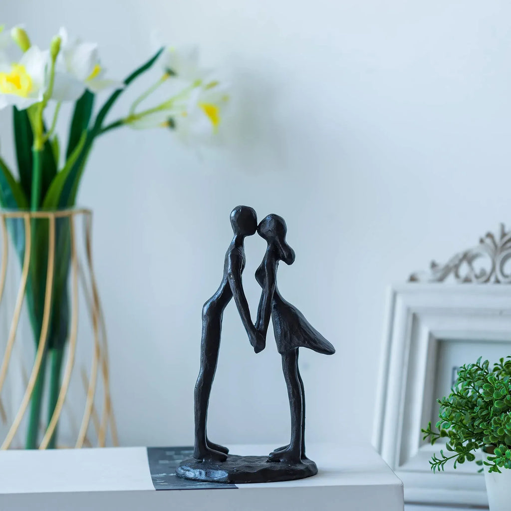Sziqiqi Anniversary Wedding Gifts for Couple: 6th Anniversary Iron Gifts for Him Her Women Couples - 6 Year Wedding Gift for Christmas Valentines Birthday - Couple Dancing Figurines - Unique Gift Market