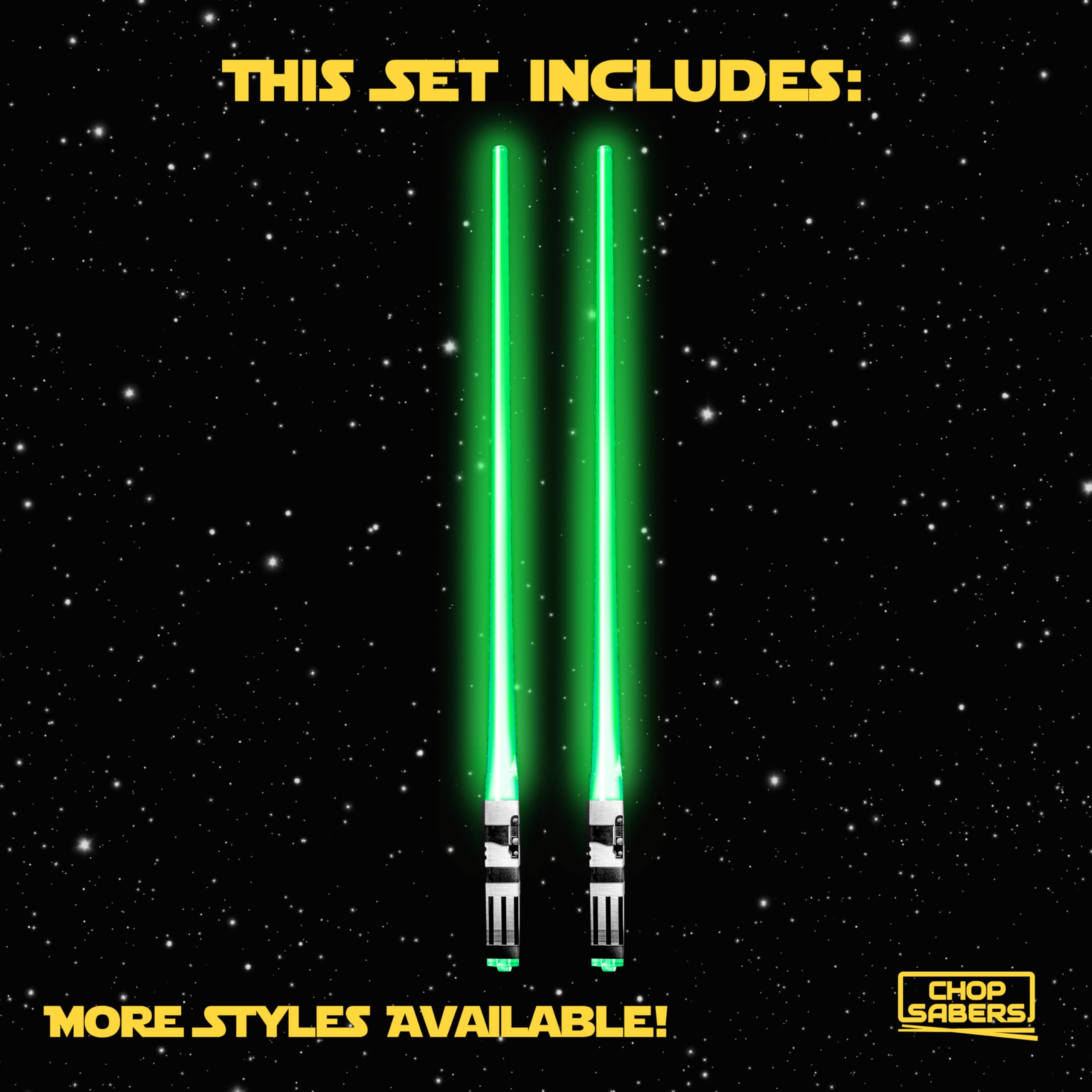Lightsaber Led Light Up Chopsticks (1 Pair, Blue)