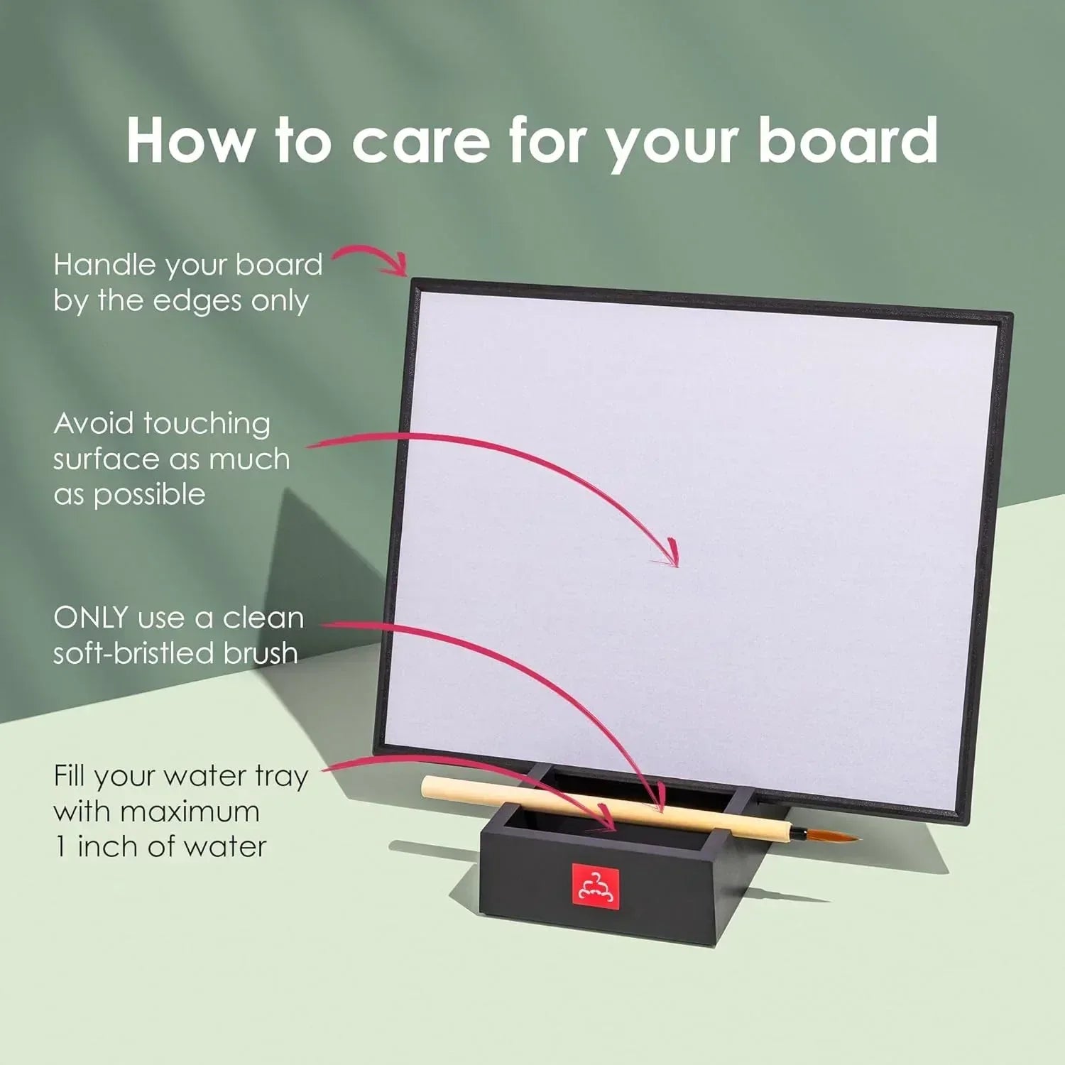 Buddha Board – The Original Water Painting Board for Mindfulness & Creativity – Unique Gift for Artists, Adults & Kids – Mess-Free Zen Art Supplies - Unique Gift Market