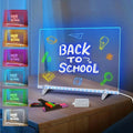LED Note Board with 7 Colors, Includes Adapter, 13"x10" Led Drawing Board for Kids, Light Up Dry Erase Boards with 7 Markers, Soft Cloth, Hanging Chain, Holiday Trend Gift - Unique Gift Market