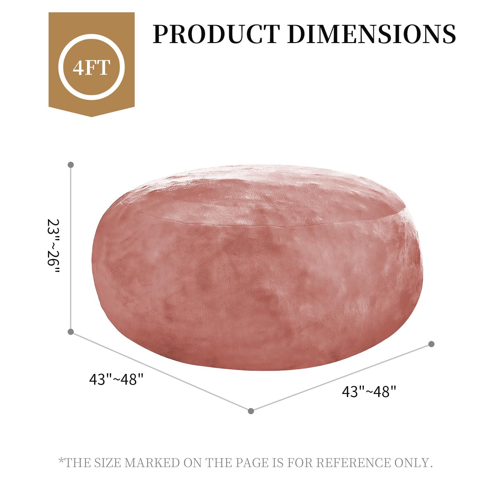 Big Beanbag Chairs for Adults ，6FT Bean Bag Chair with Filler Memory Foam Chair Super Soft Plush, Living Room Furniture, Suitable for bedrooms, Comfy Lounge Reading Chairs Birthday Gifts for Women Mom - Unique Gift Market