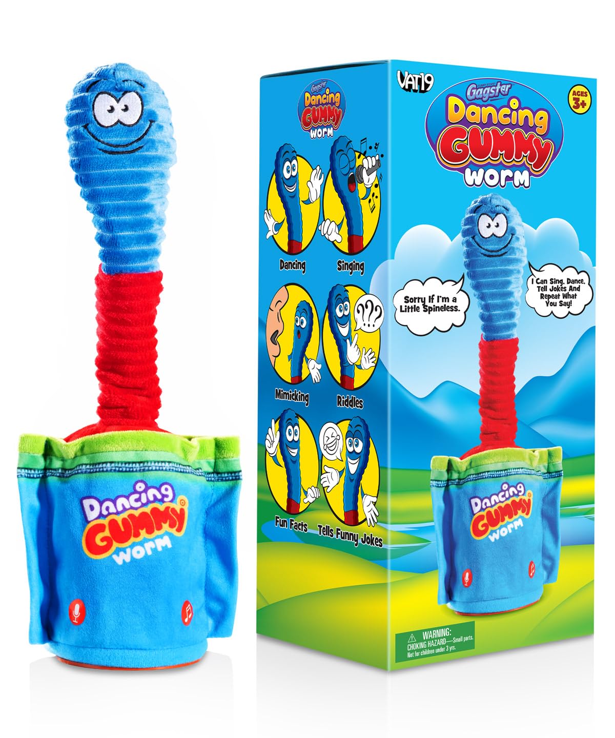 Gagster Dancing Hot Dog - Sings, Yodels, Tells Jokes - Funny Talking Decor Toy for Kids & Adults
