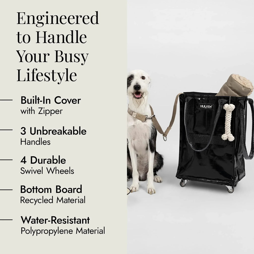 (Medium, Rose Gold) Reusable Grocery Bag On Wheels, Shopping Trolley, Rolling Tote, Zipper Closure, Lightweight, Carries Up to 66 lb, Folds Flat, Unbreakable Handles - Unique Gift Market
