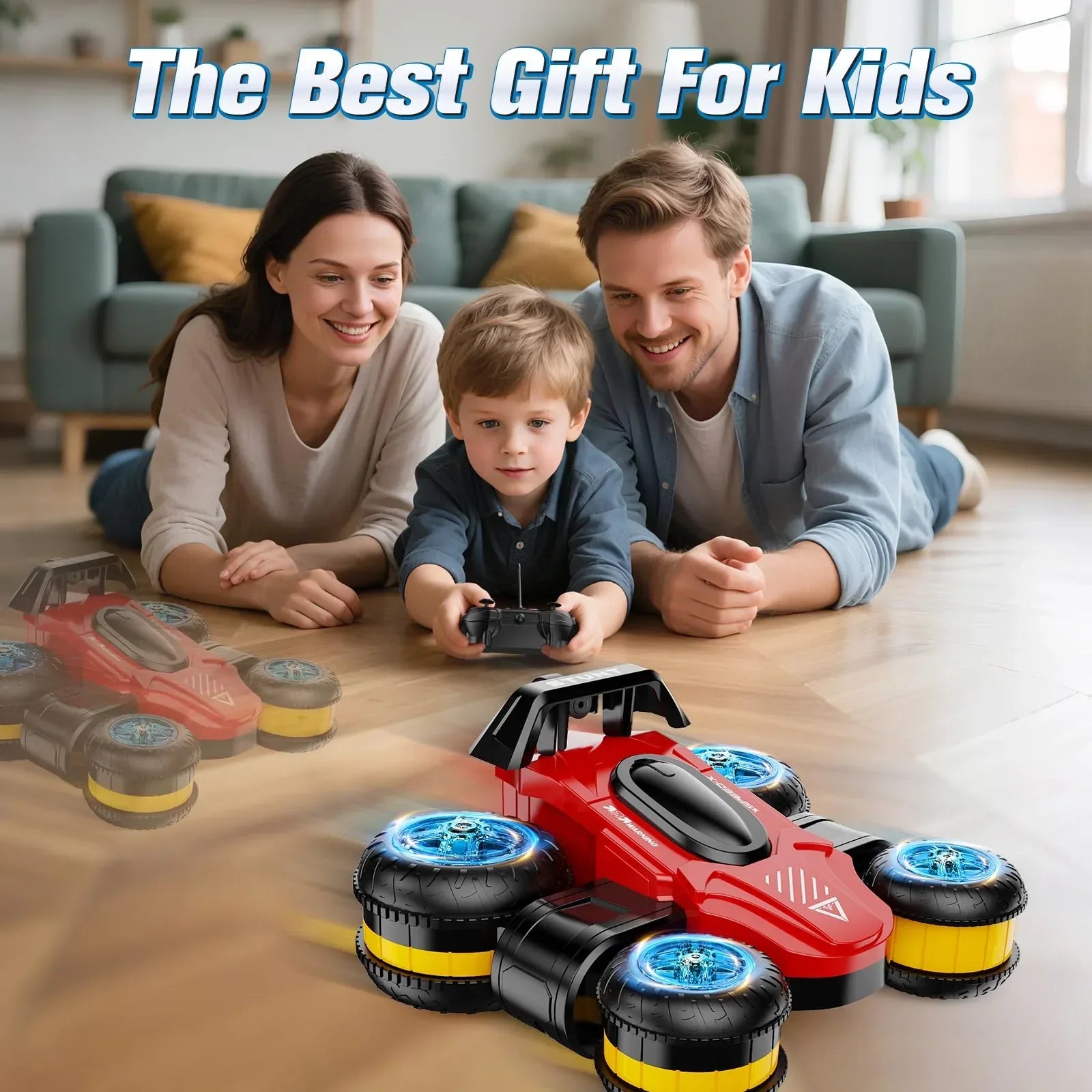 High Speed Drift Remote Control Stunt Deformation Car, Birthday Gifts, for Boys and Girls 4-16 Years Old (Blue) - Unique Gift Market