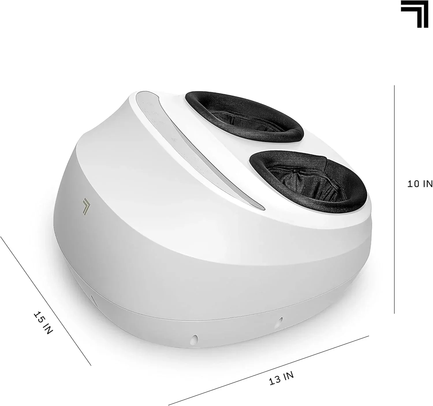 Sharper Image Electric Shiatsu Foot Massager with Heat & Air Compression, Deep Kneading Rollers & Washable Cover, Targets Heels, Balls & Arches up to Mens Size 12, Gift for Women & Men - Unique Gift Market